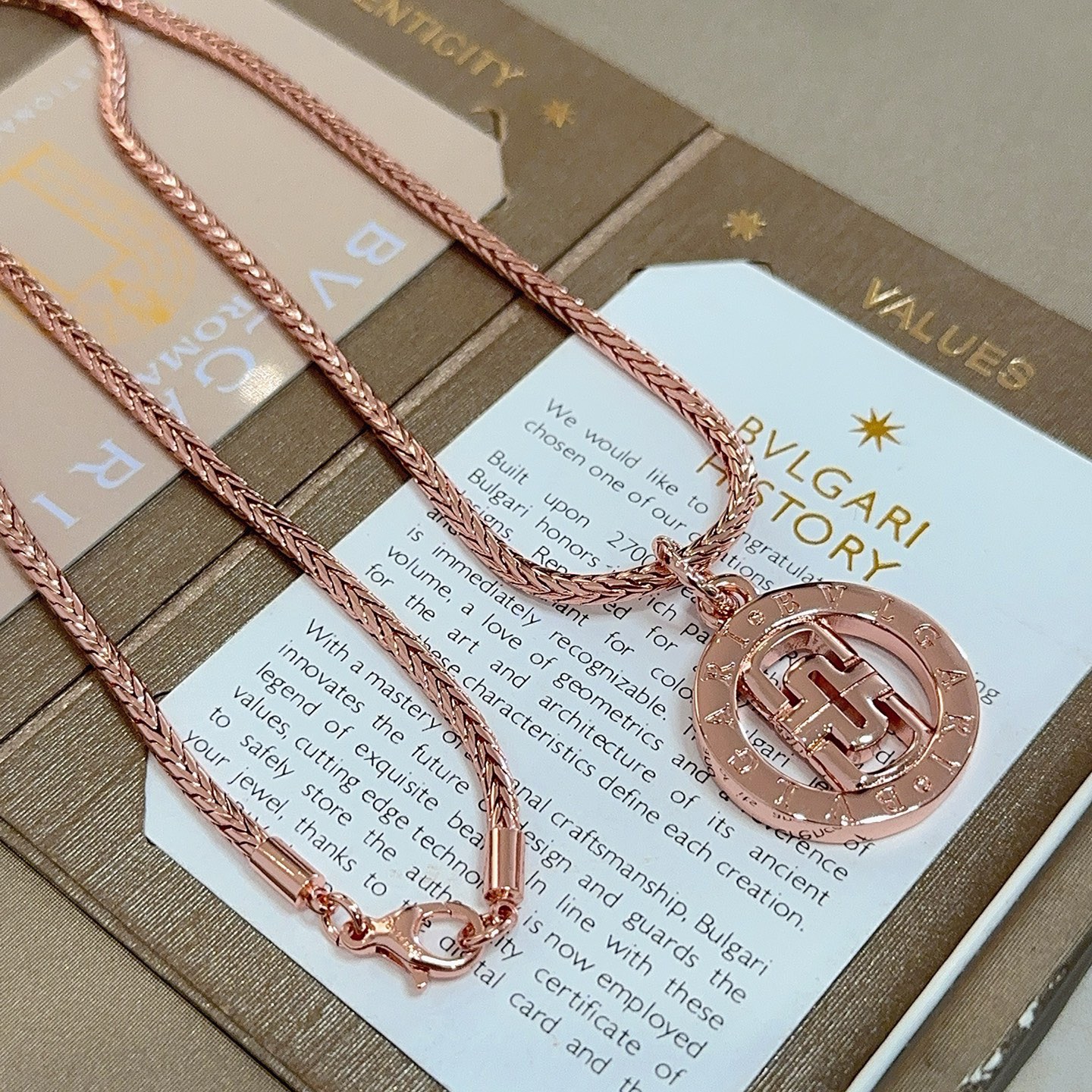 Bvlgari Bvlgari Bvlgari necklace Rose gold 45cm