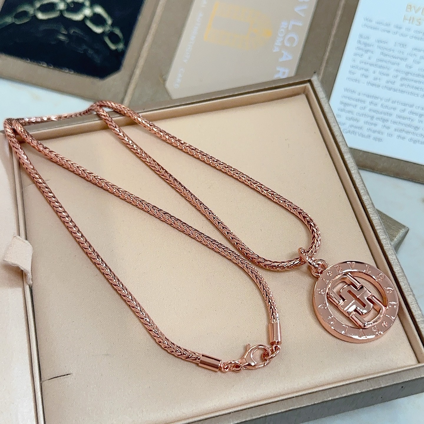 Bvlgari Bvlgari Bvlgari necklace Rose gold 45cm
