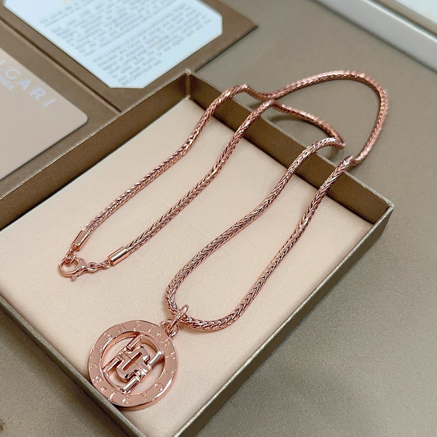 Bvlgari Bvlgari Bvlgari necklace Rose gold 45cm