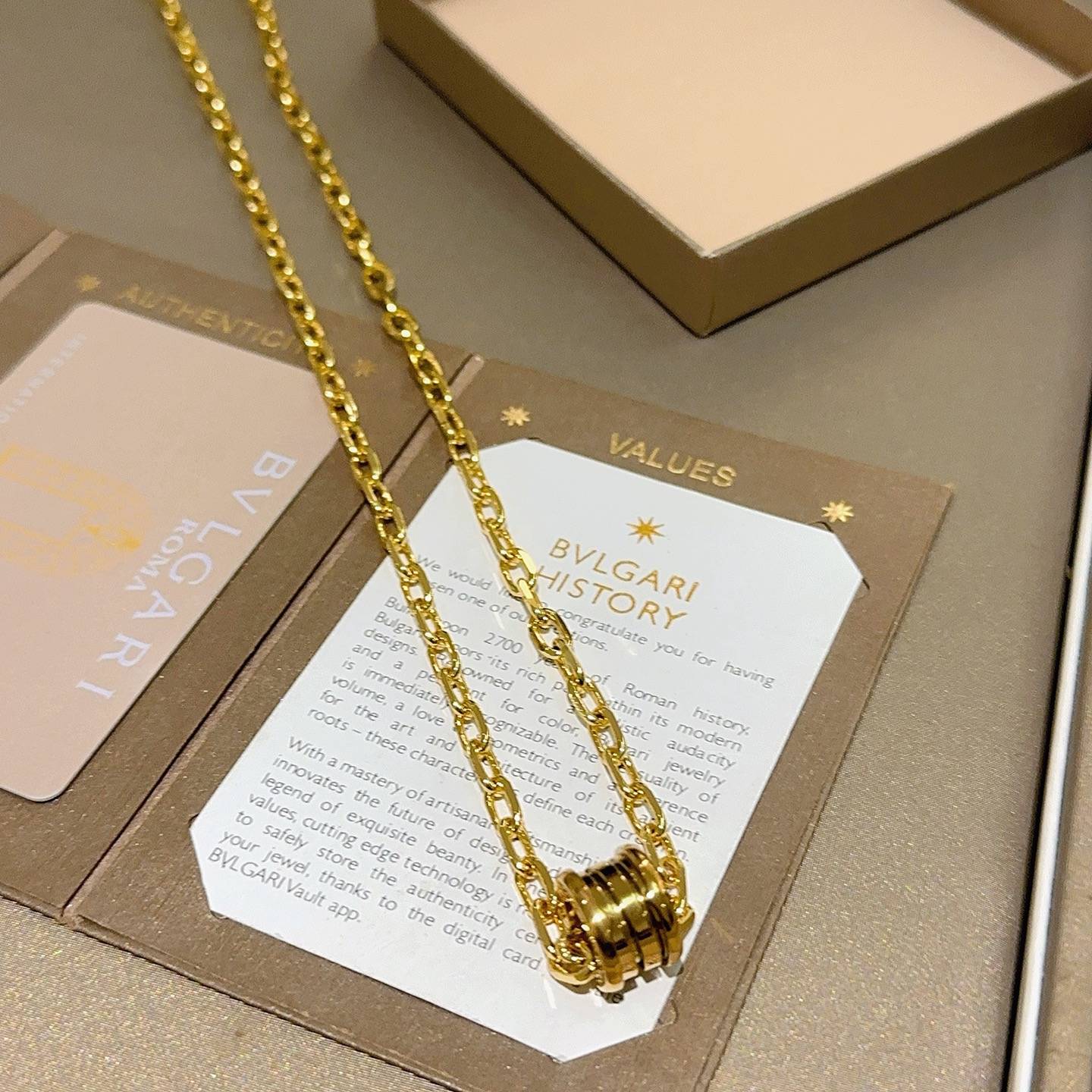 Bvlgari B zero1 necklace Yellow Gold 50cm
