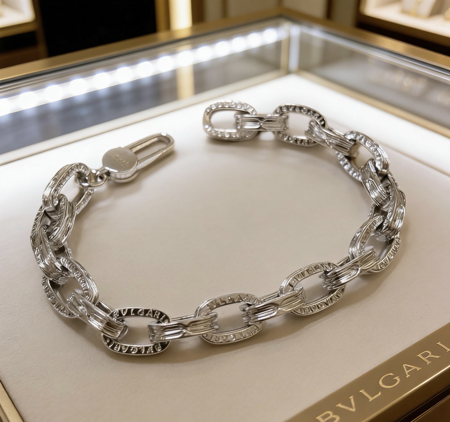 Bvlgari History bracelet Two-tone silver and gold metal 20