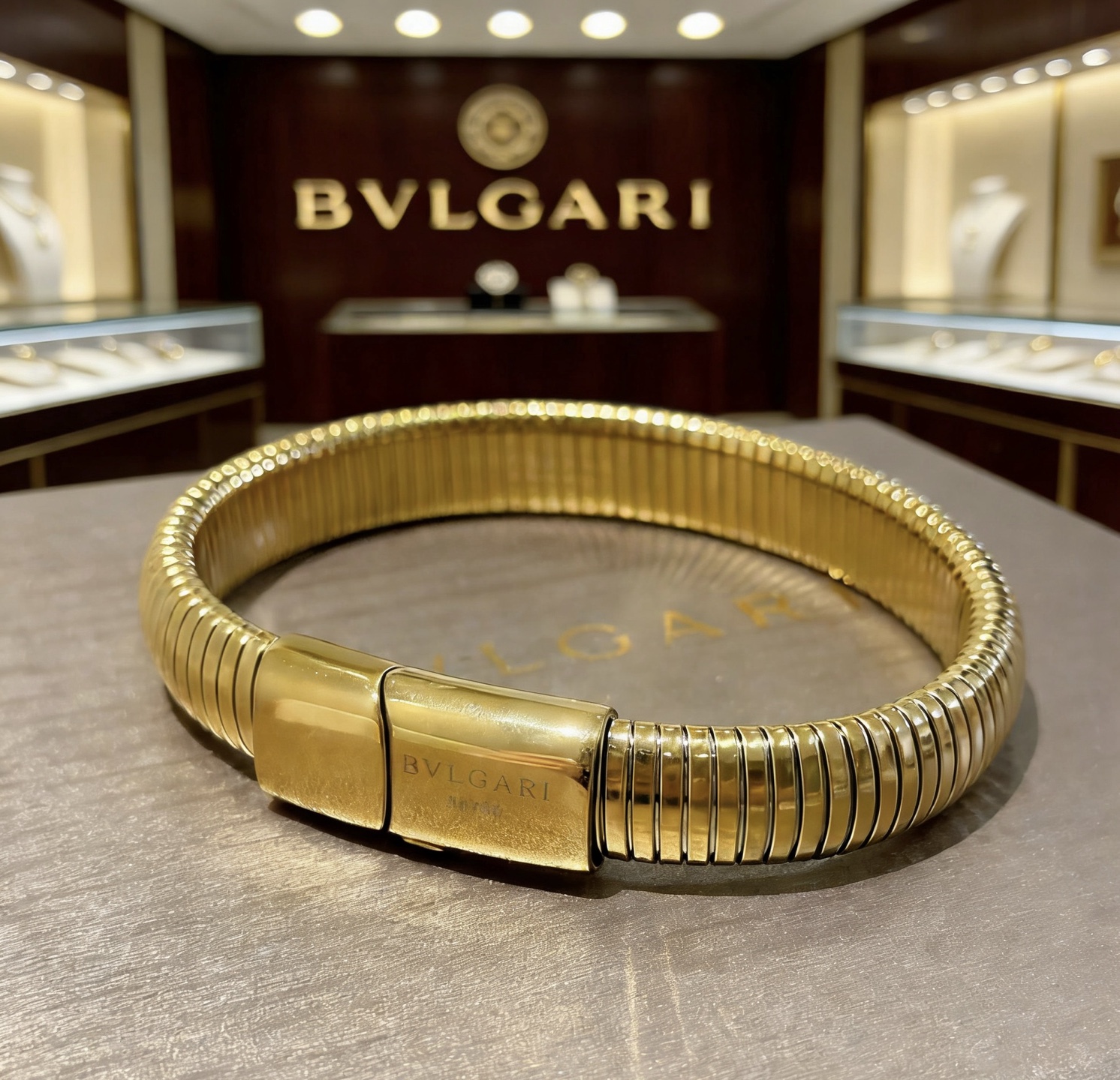Bvlgari Serpenti Tubogas bracelet 18K yellow gold no gemstones 17cm