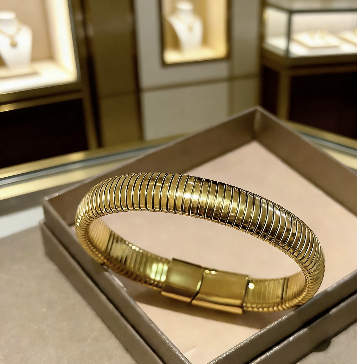 Bvlgari Serpenti Tubogas bracelet 18K yellow gold no gemstones 17cm
