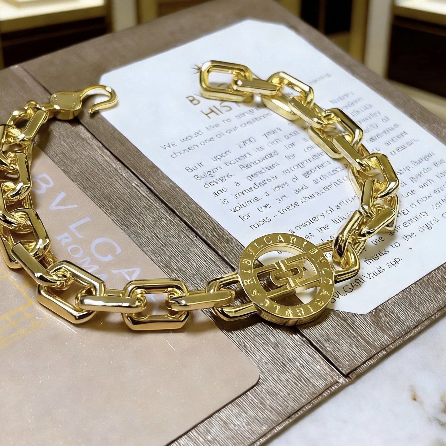 Bvlgari BVLGARI BVLGARI bracelet 18k yellow gold 20