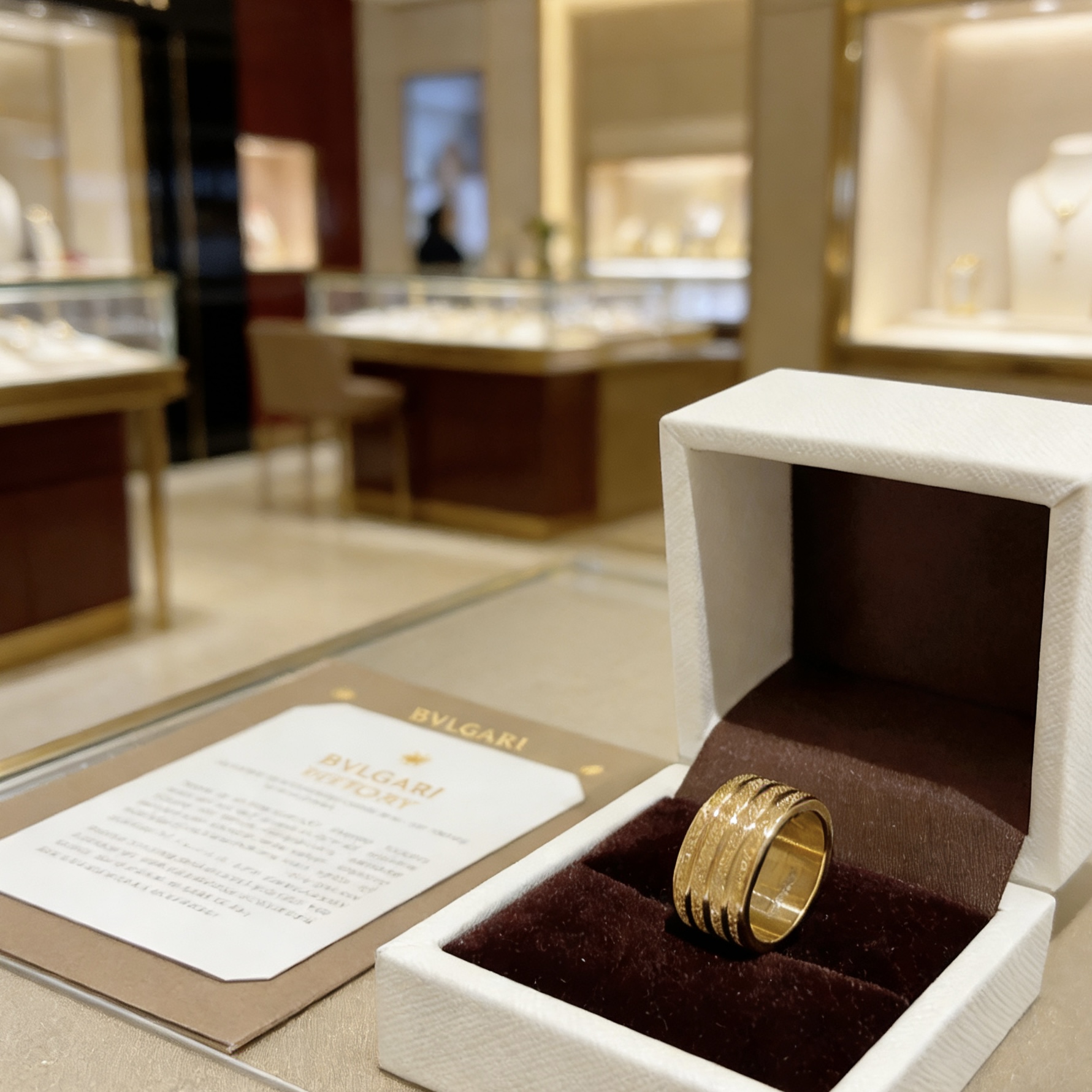 Bvlgari B zero1 ring 18k yellow gold 10