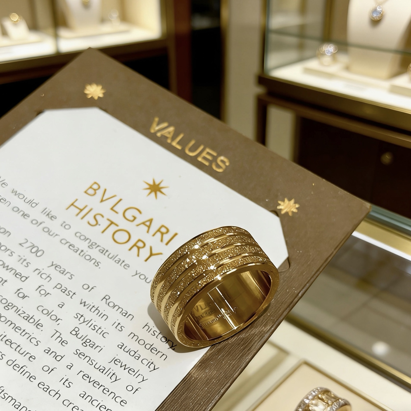 Bvlgari B zero1 ring 18k yellow gold 10