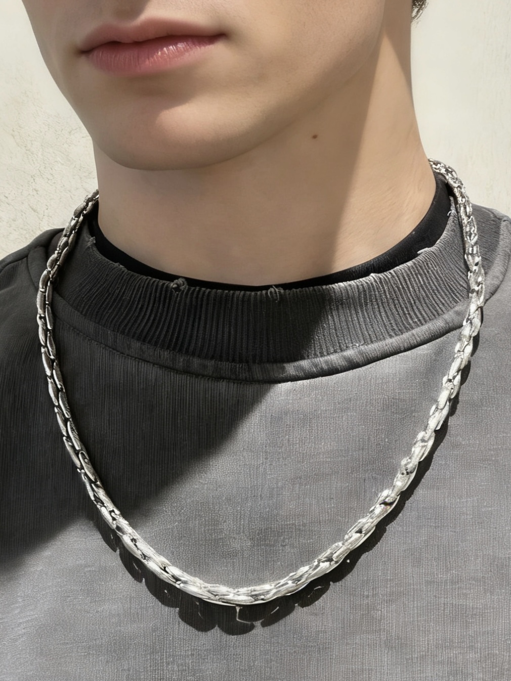 Bvlgari Bvlgari Bvlgari necklace silver-toned 18K white gold no accent stones 50cm