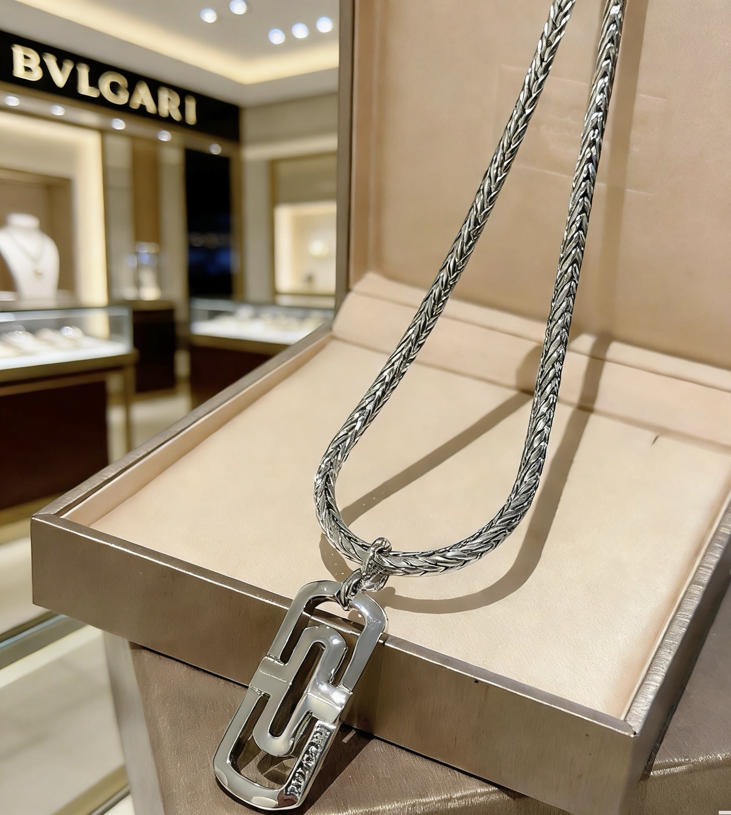 Bvlgari Parentesi necklace silver-toned metal 60cm
