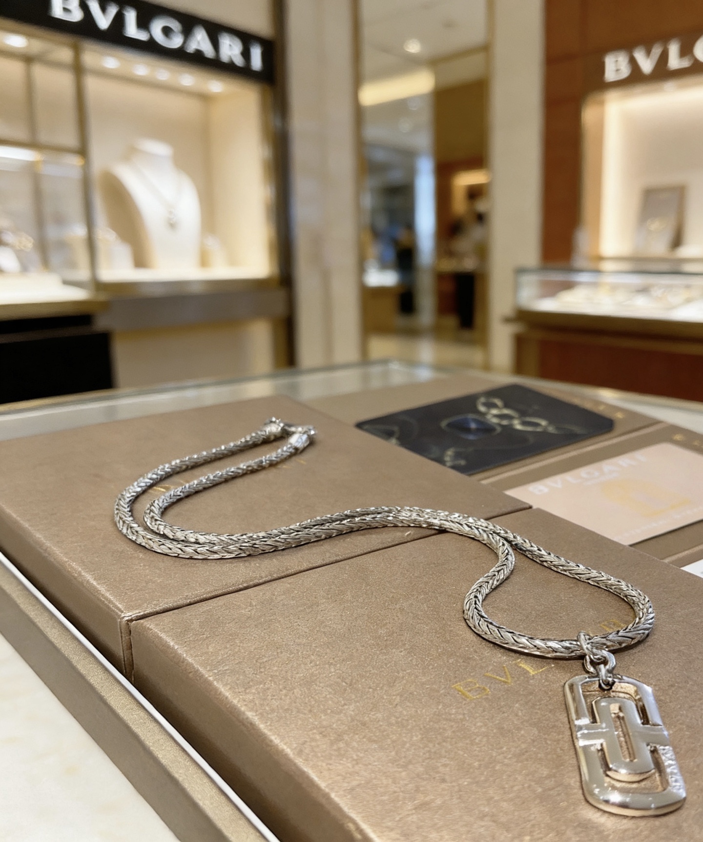 Bvlgari Parentesi necklace silver-toned metal 60cm