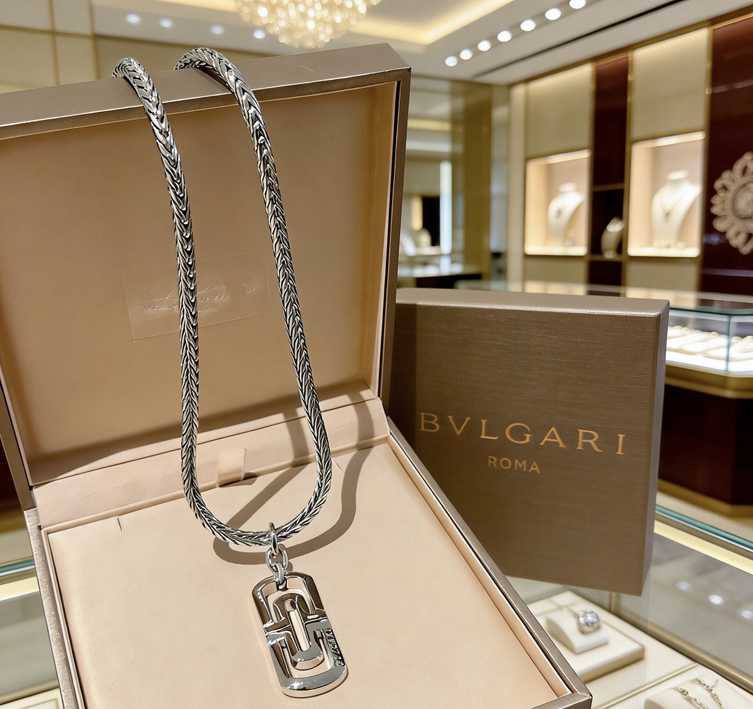 Bvlgari Parentesi necklace silver-toned metal 60cm