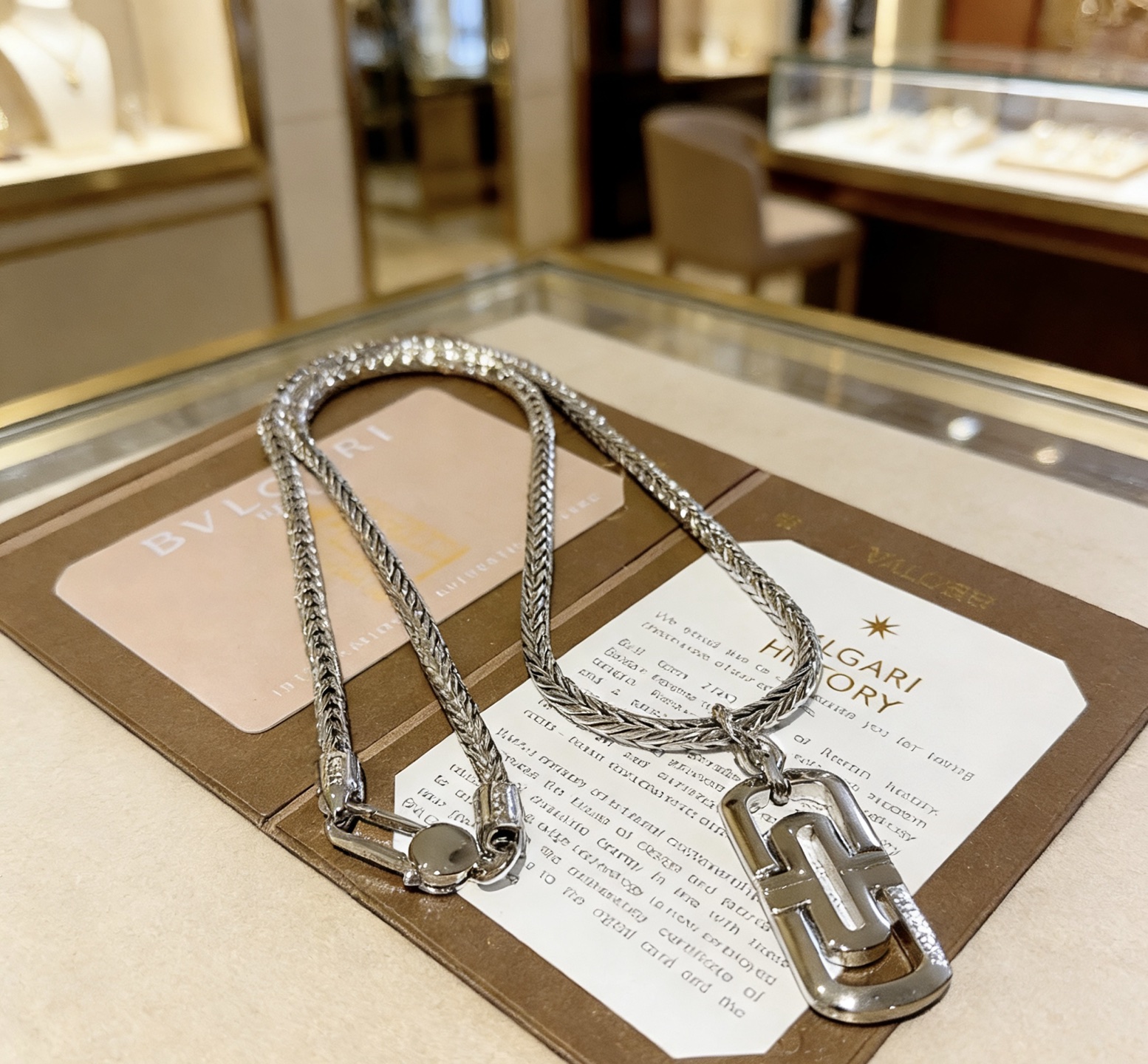 Bvlgari Parentesi necklace silver-toned metal 60cm