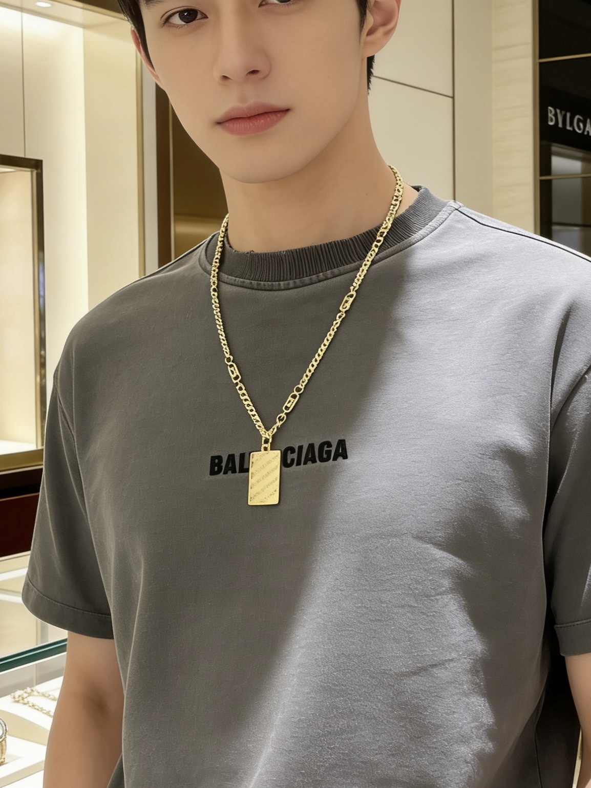 Bvlgari Bvlgari Bvlgari necklace 18K yellow gold 60cm