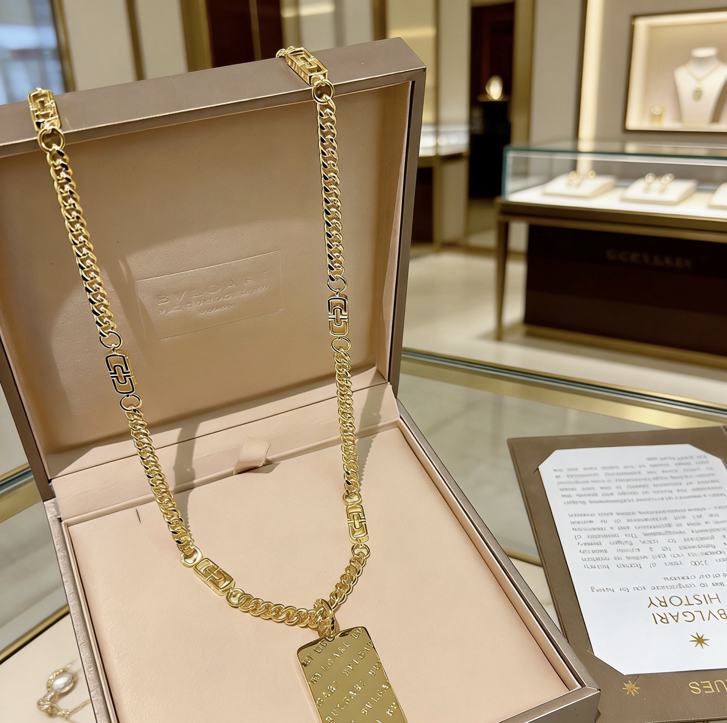Bvlgari Bvlgari Bvlgari necklace 18K yellow gold 60cm