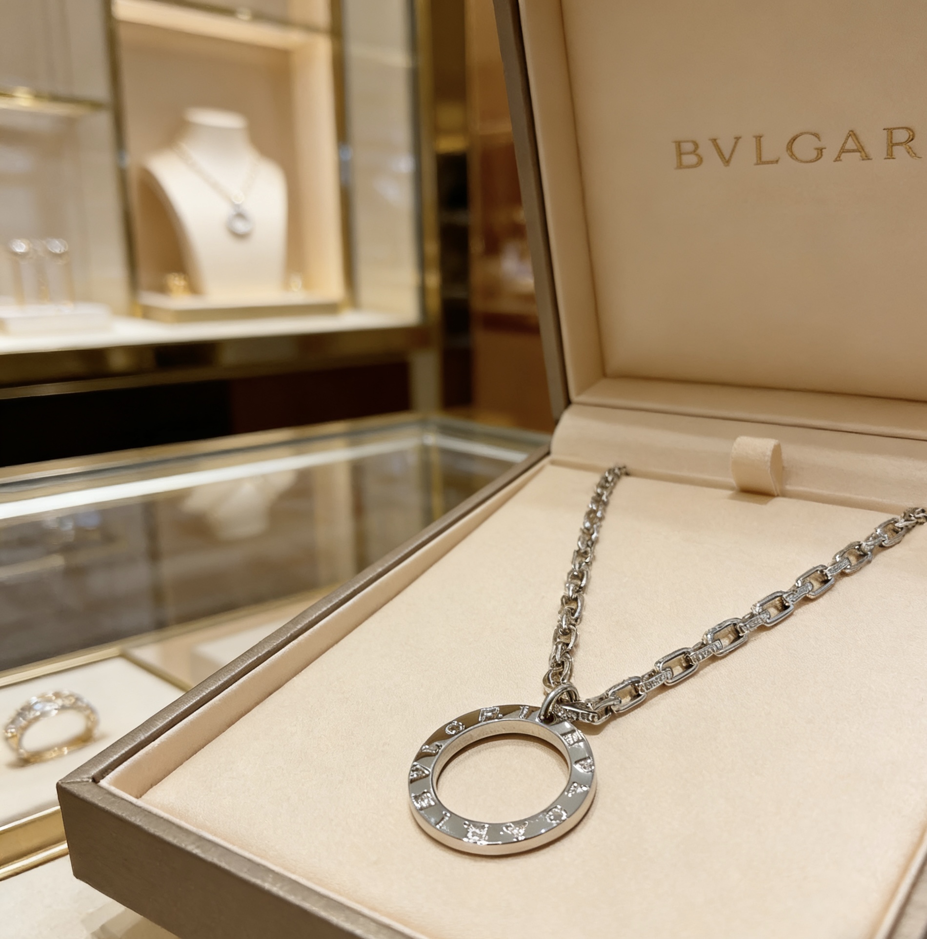 Bvlgari Bvlgari Bvlgari necklace silver-toned metal no gemstones 60cm