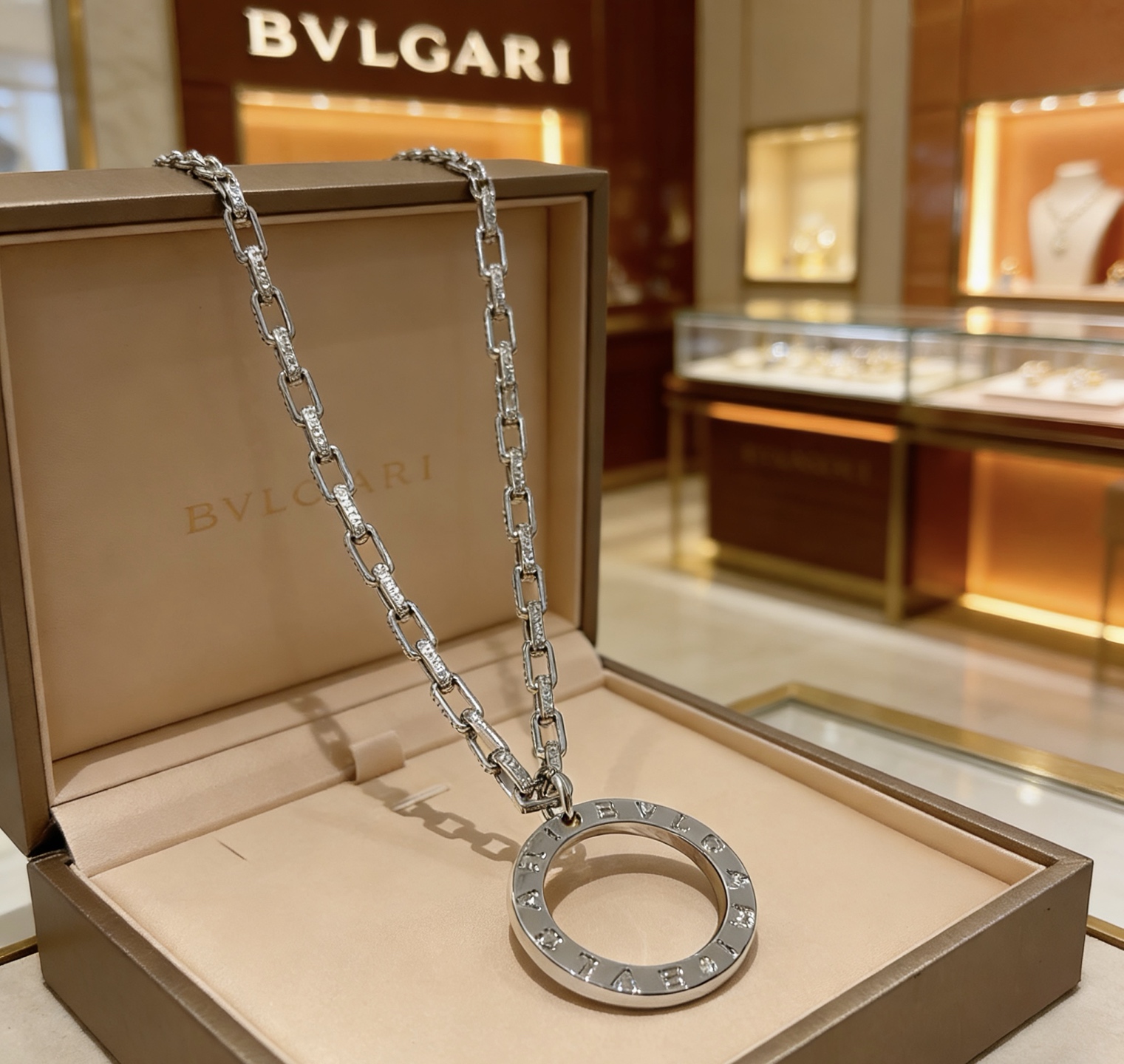 Bvlgari Bvlgari Bvlgari necklace silver-toned metal no gemstones 60cm