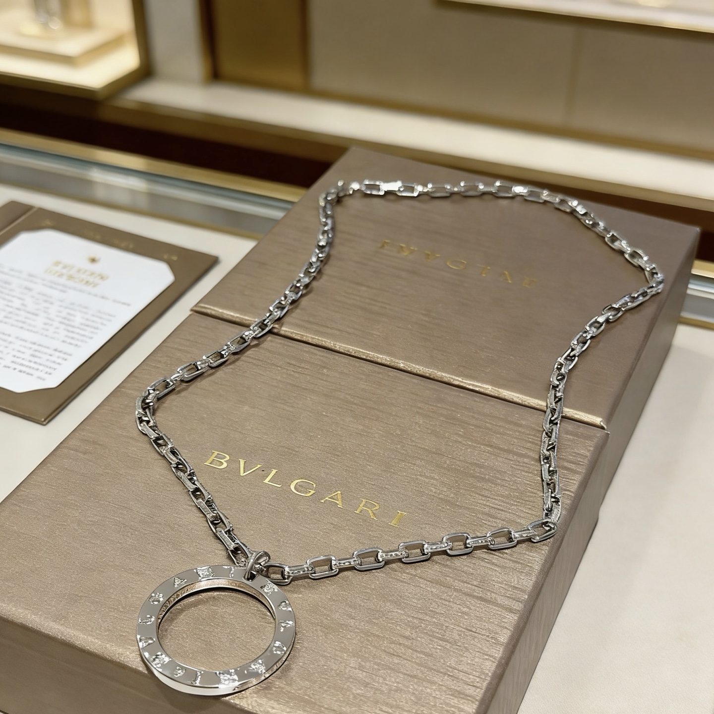 Bvlgari Bvlgari Bvlgari necklace silver-toned metal no gemstones 60cm