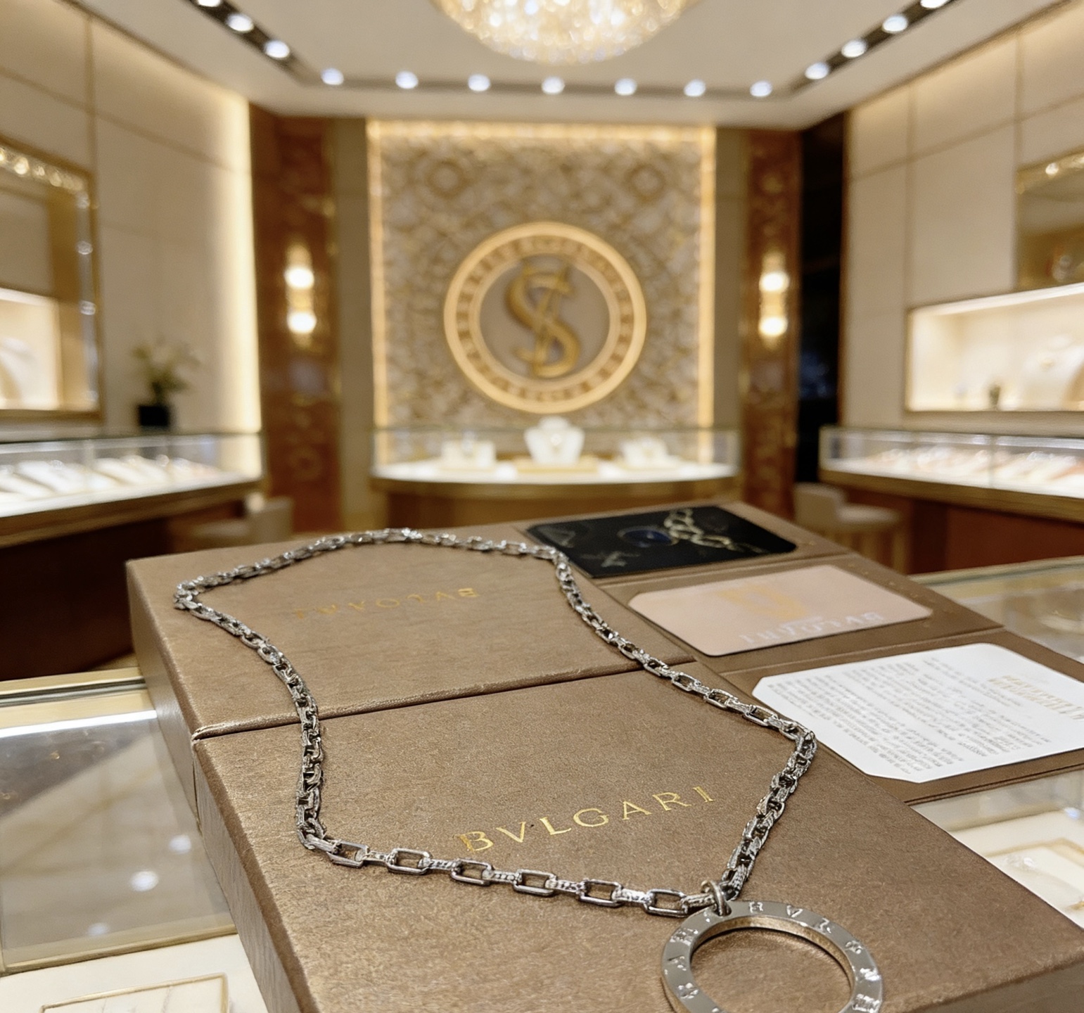 Bvlgari Bvlgari Bvlgari necklace silver-toned metal no gemstones 60cm