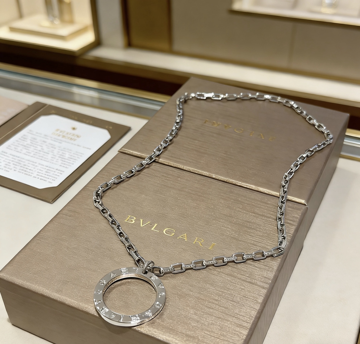 Bvlgari Bvlgari Bvlgari necklace silver-toned metal no gemstones 60cm