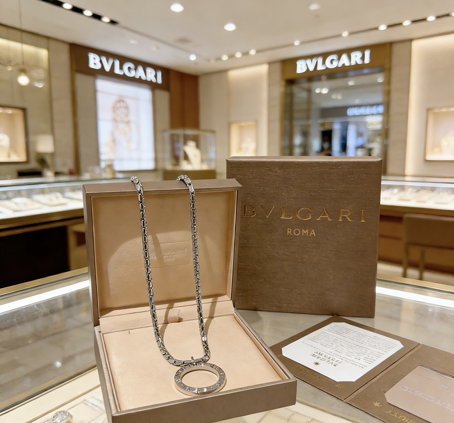 Bvlgari Bvlgari Bvlgari necklace silver-toned metal 60cm