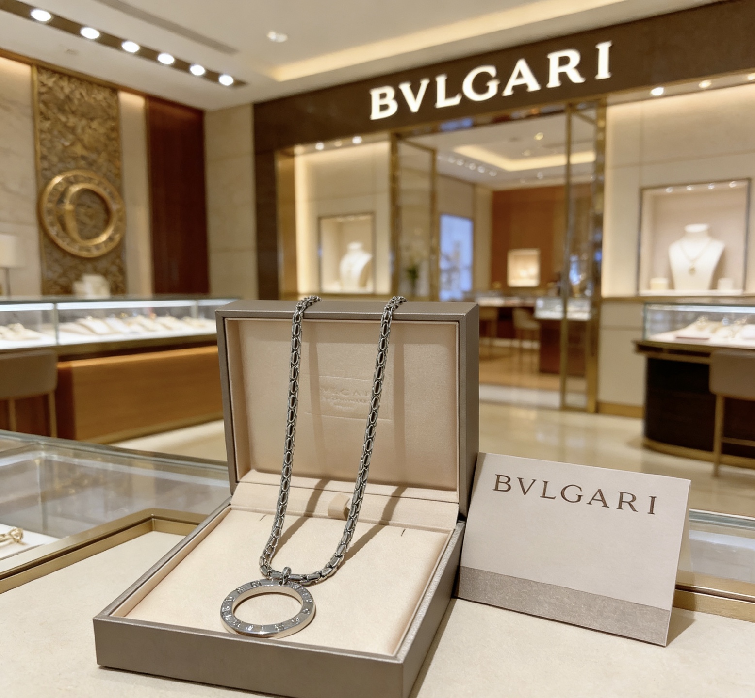 Bvlgari Bvlgari Bvlgari necklace silver-toned metal 60cm