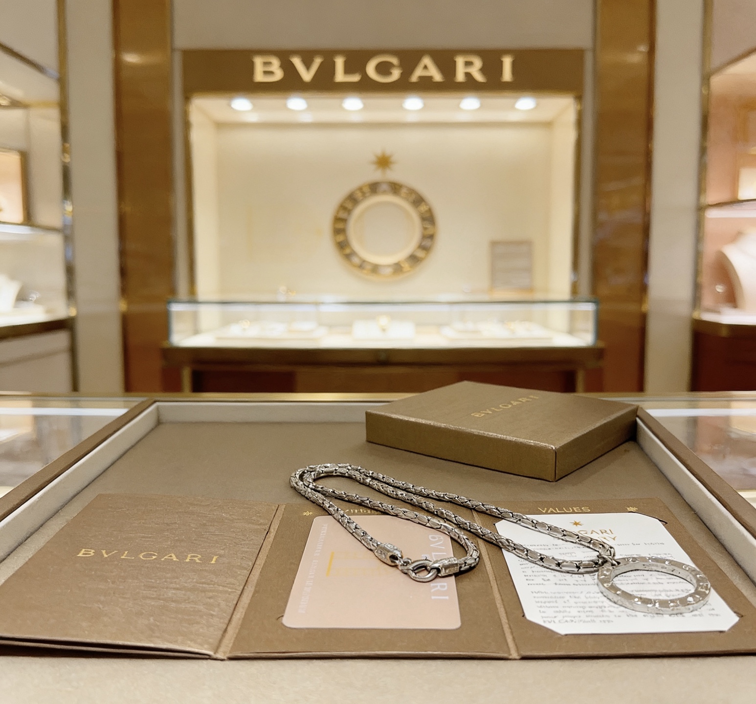 Bvlgari Bvlgari Bvlgari necklace silver-toned metal 60cm