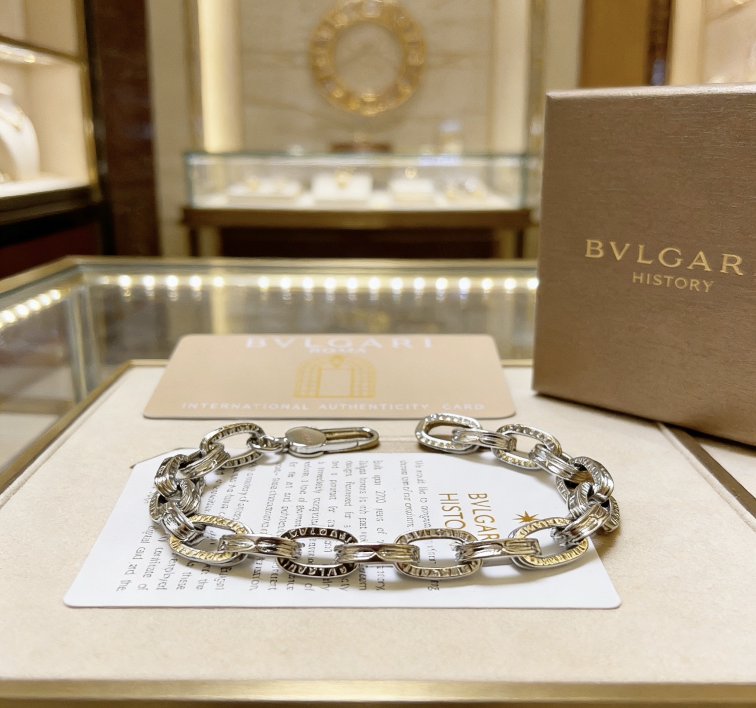 Bvlgari BVLGARI HISTORY bracelet Two-tone silver and gold metal no gemstones 20