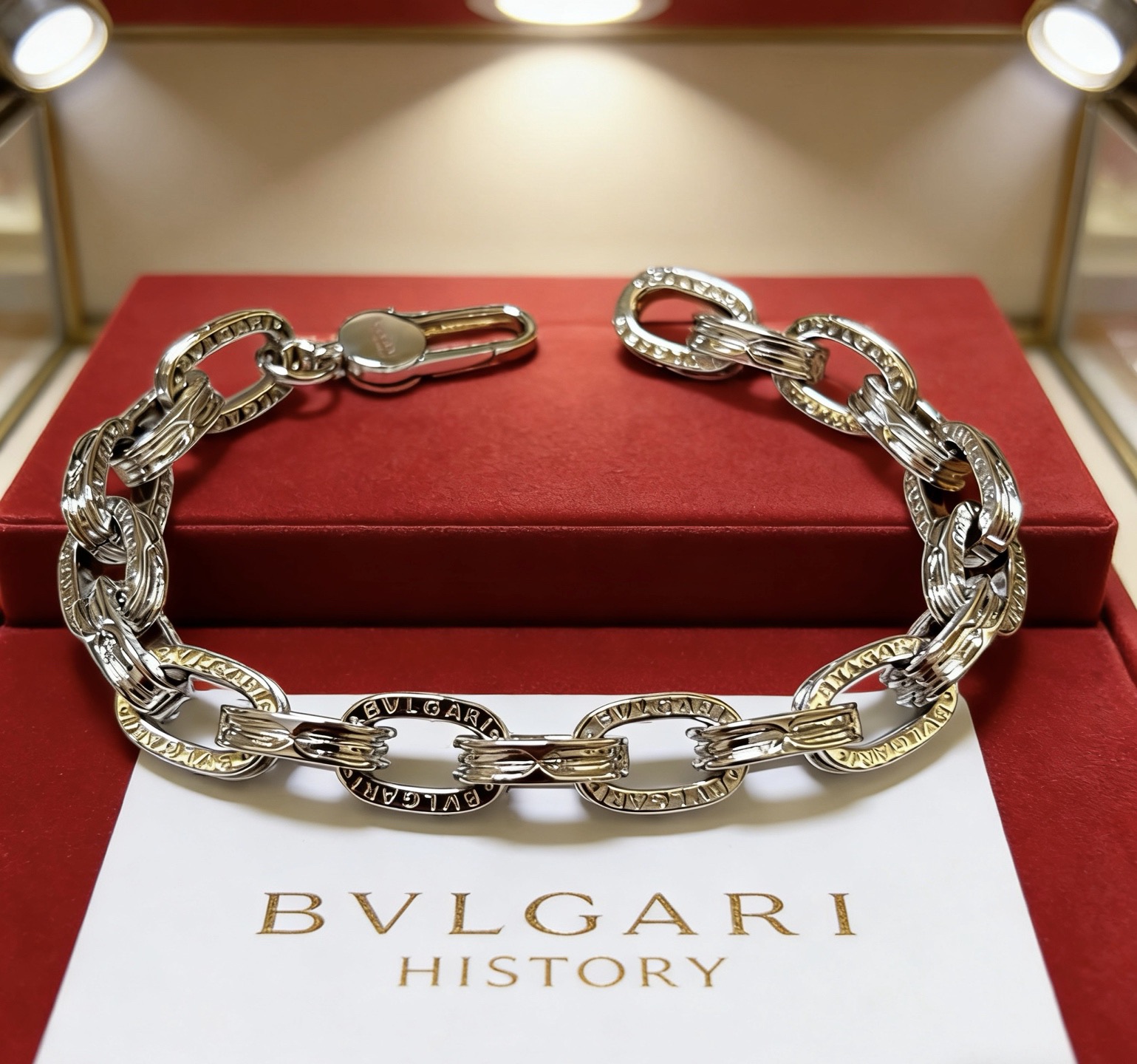 Bvlgari BVLGARI HISTORY bracelet Two-tone silver and gold metal no gemstones 20