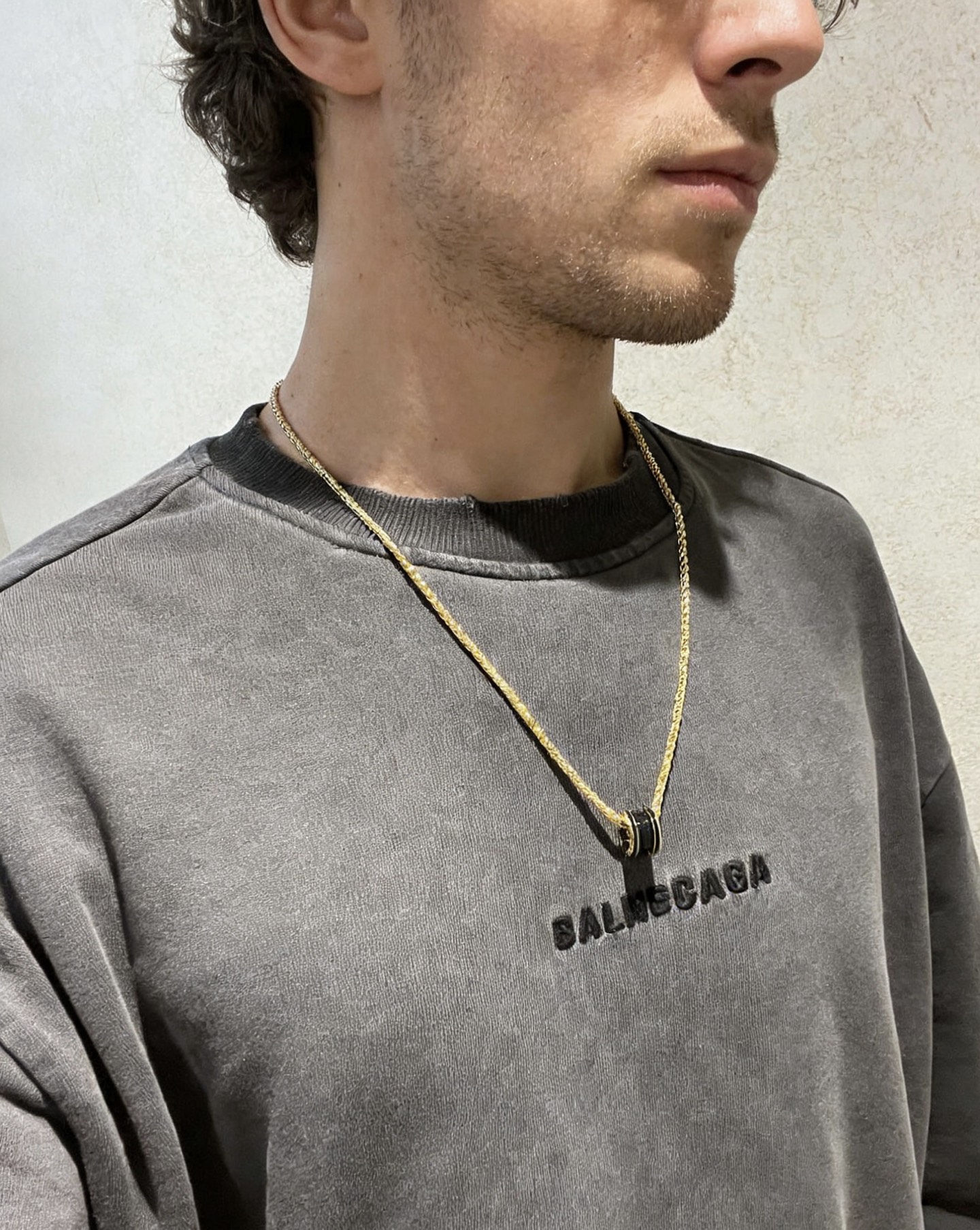 Bvlgari B zero1 necklace Yellow gold with black ceramic 60cm