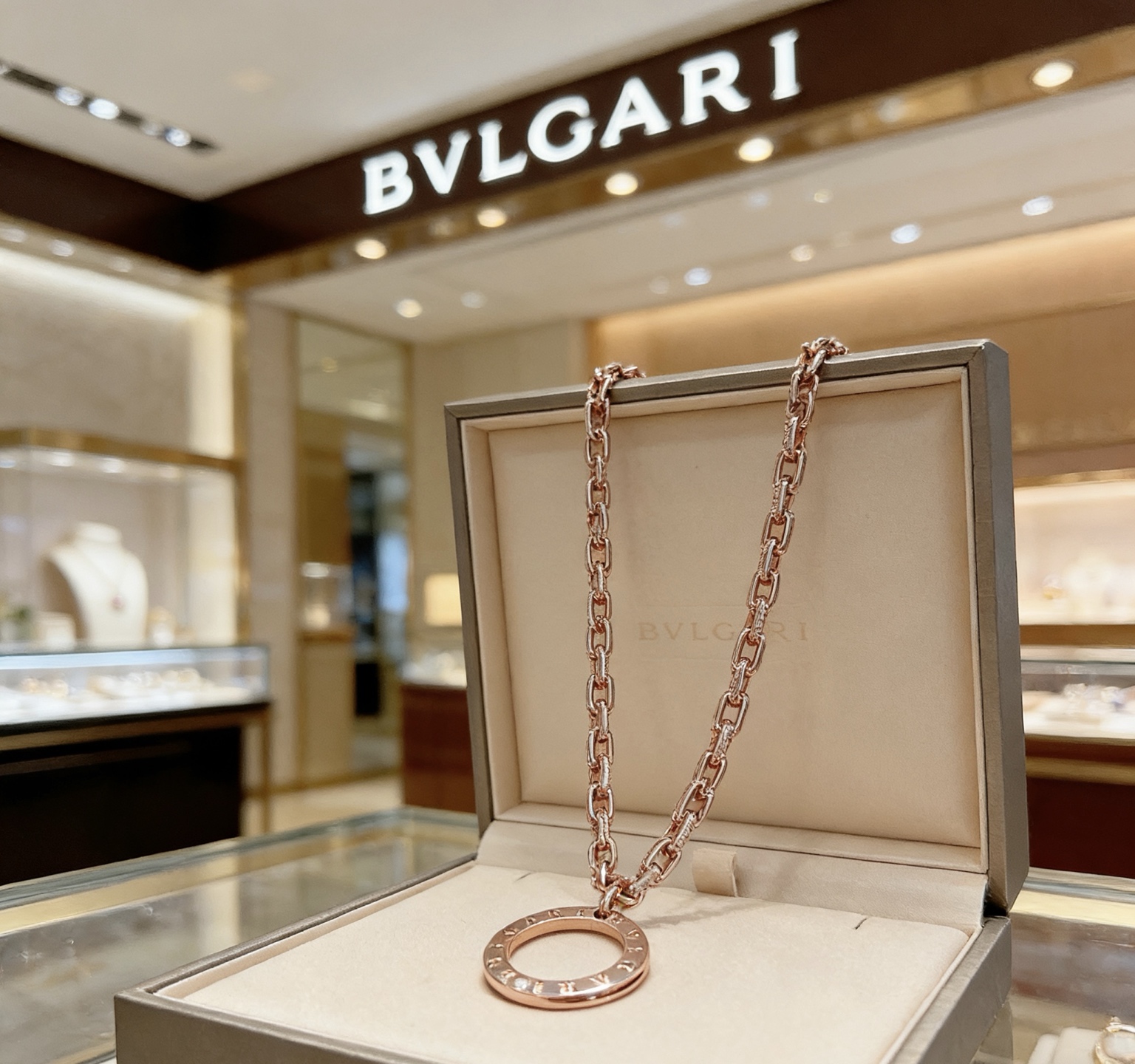 Bvlgari Bvlgari Bvlgari necklace Rose gold 60cm