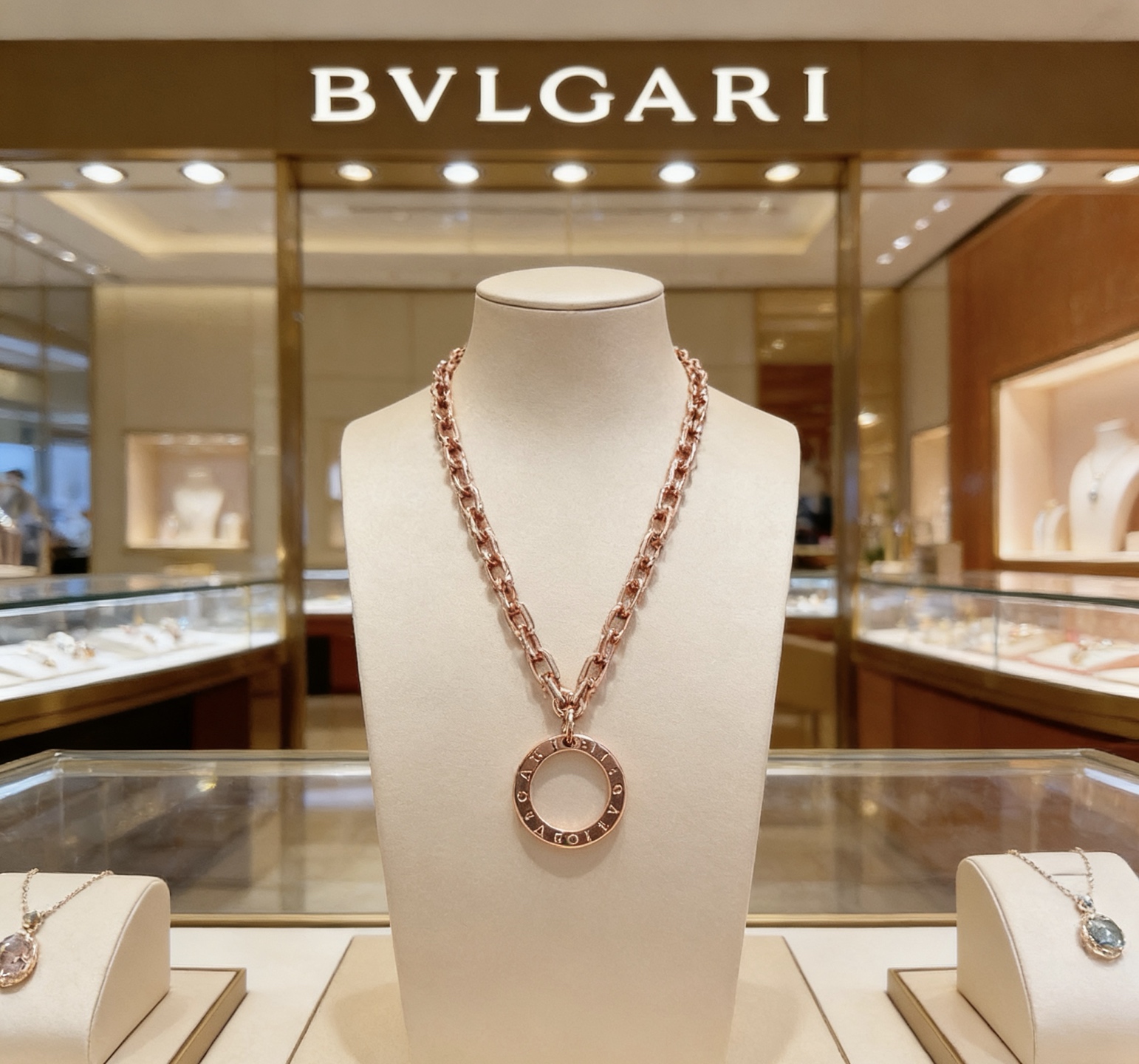 Bvlgari Bvlgari Bvlgari necklace Rose gold 60cm
