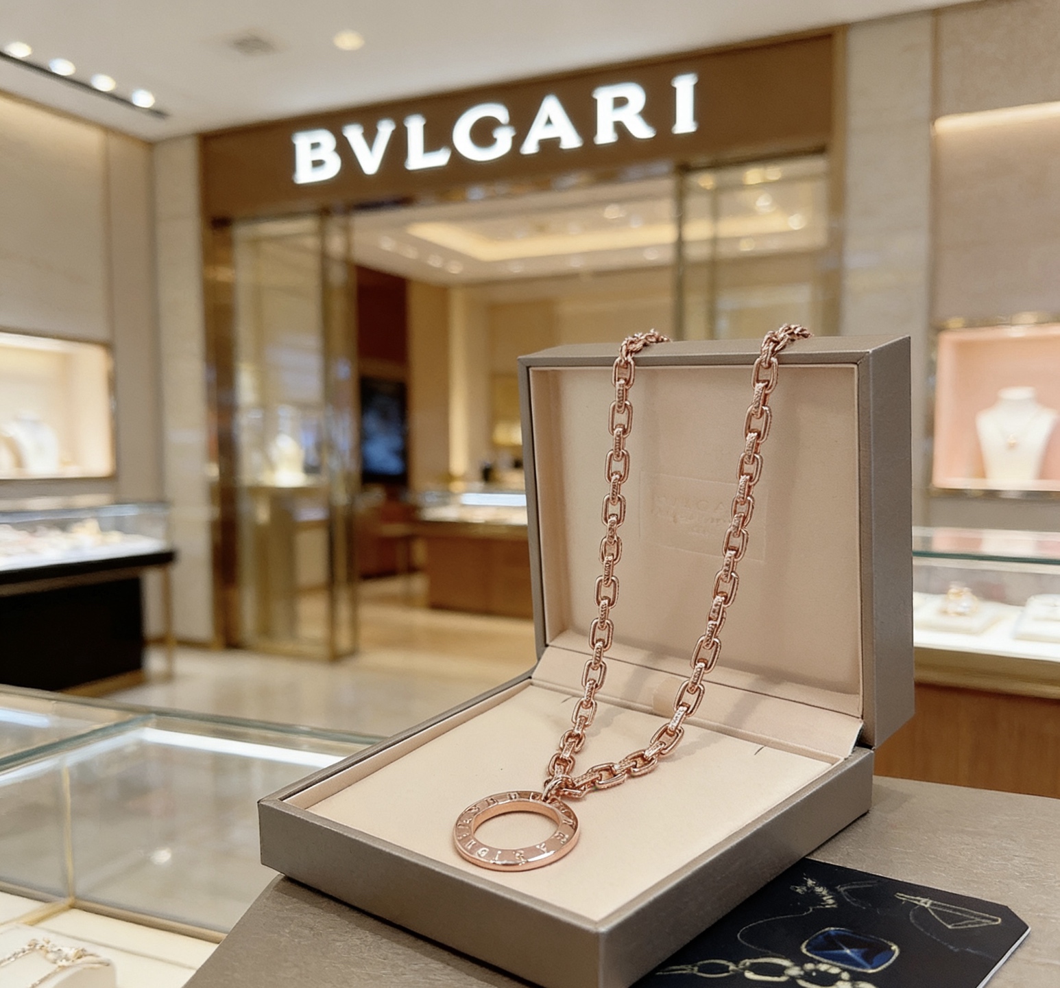 Bvlgari Bvlgari Bvlgari necklace Rose gold 60cm
