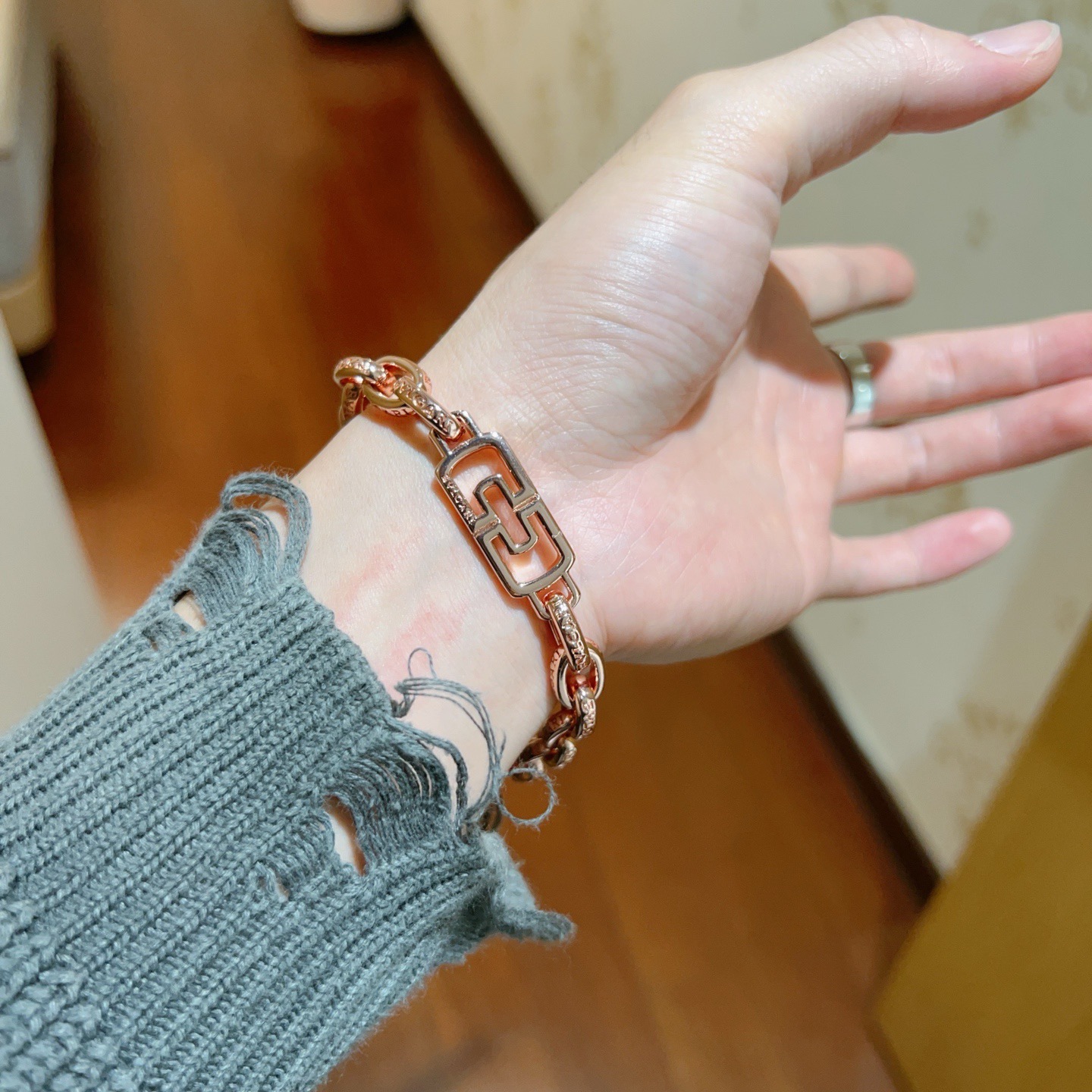 Bvlgari Parentesi bracelet Rose Gold 18