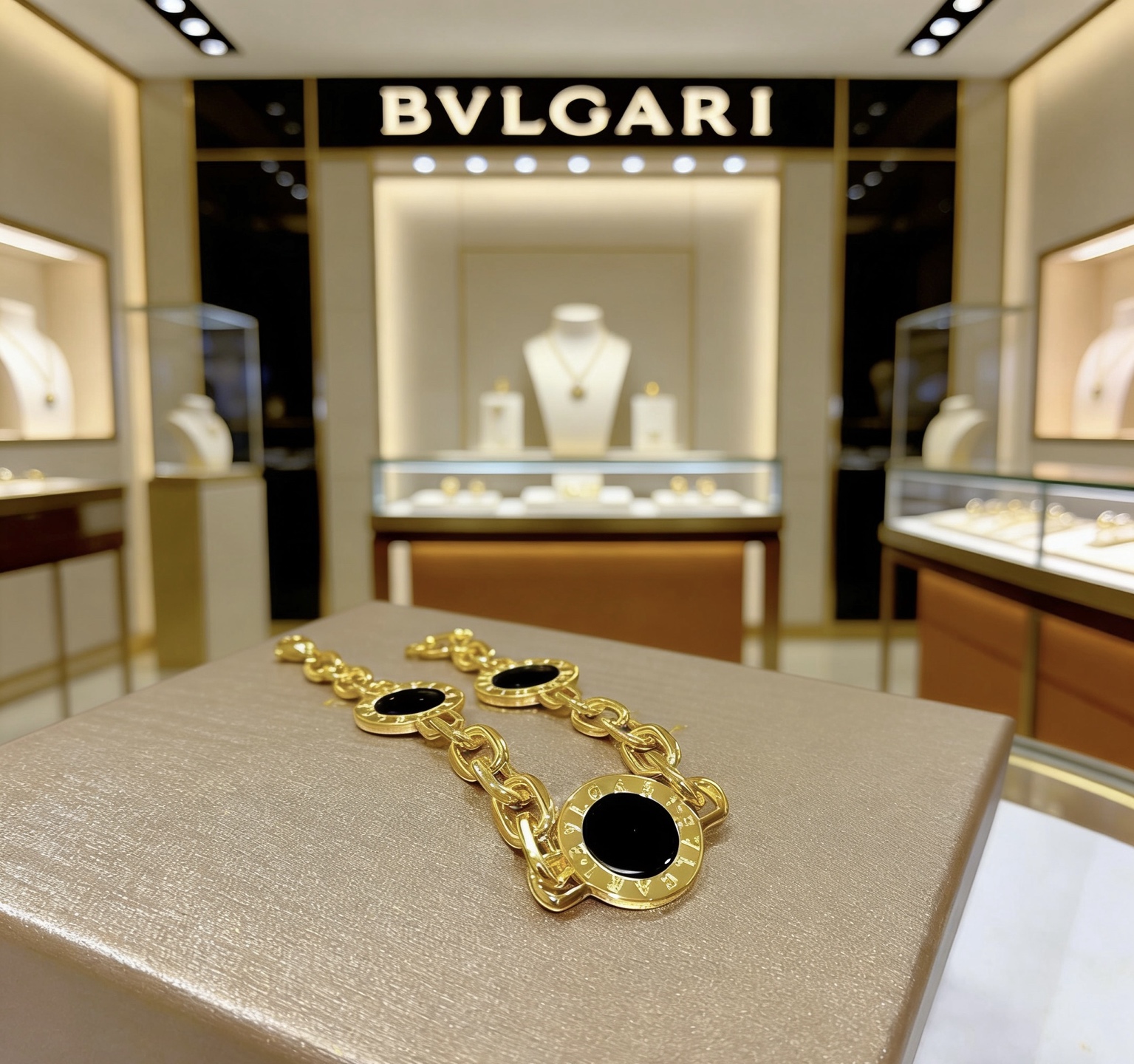 Bvlgari Bvlgari Bvlgari bracelet Yellow gold with black onyx inlays 18cm