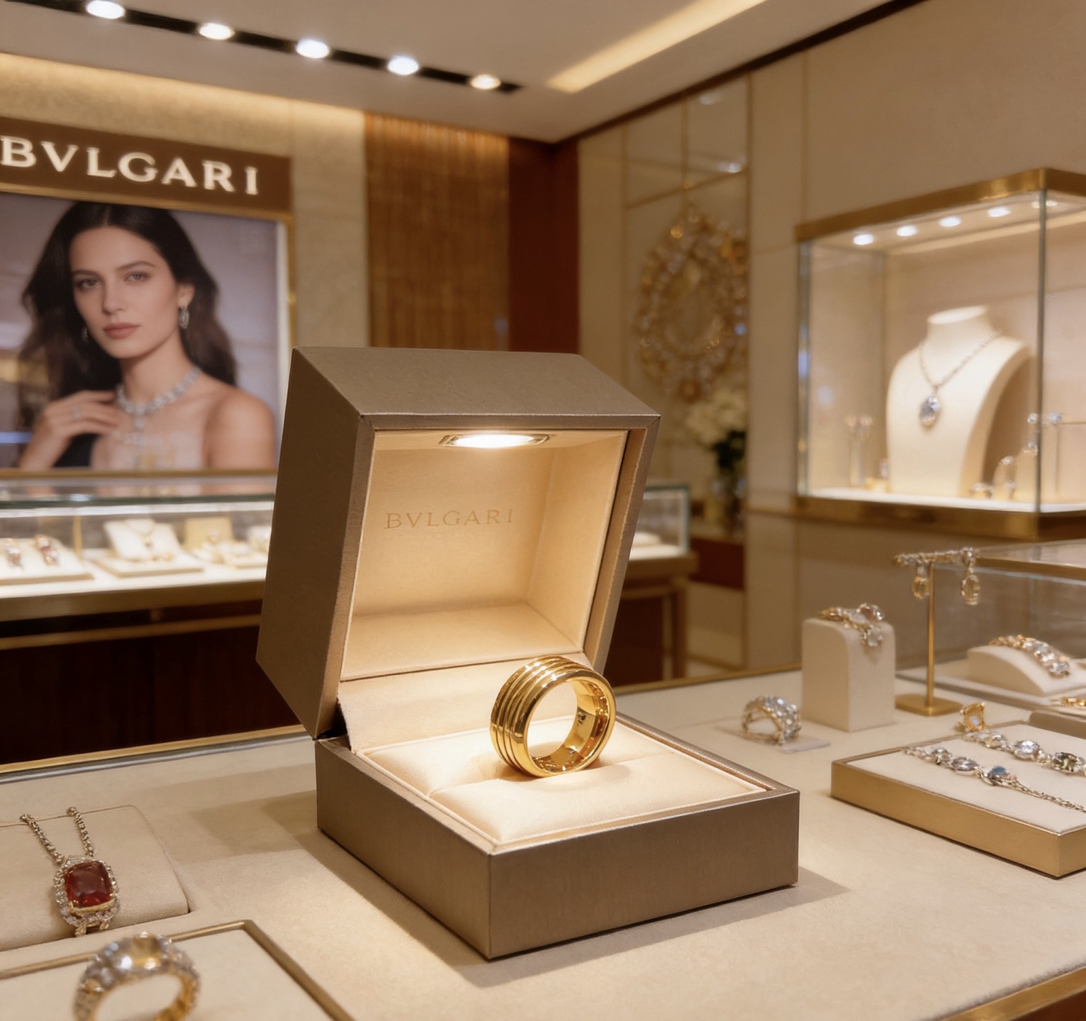 Bvlgari B zero1 ring 18k yellow gold 60