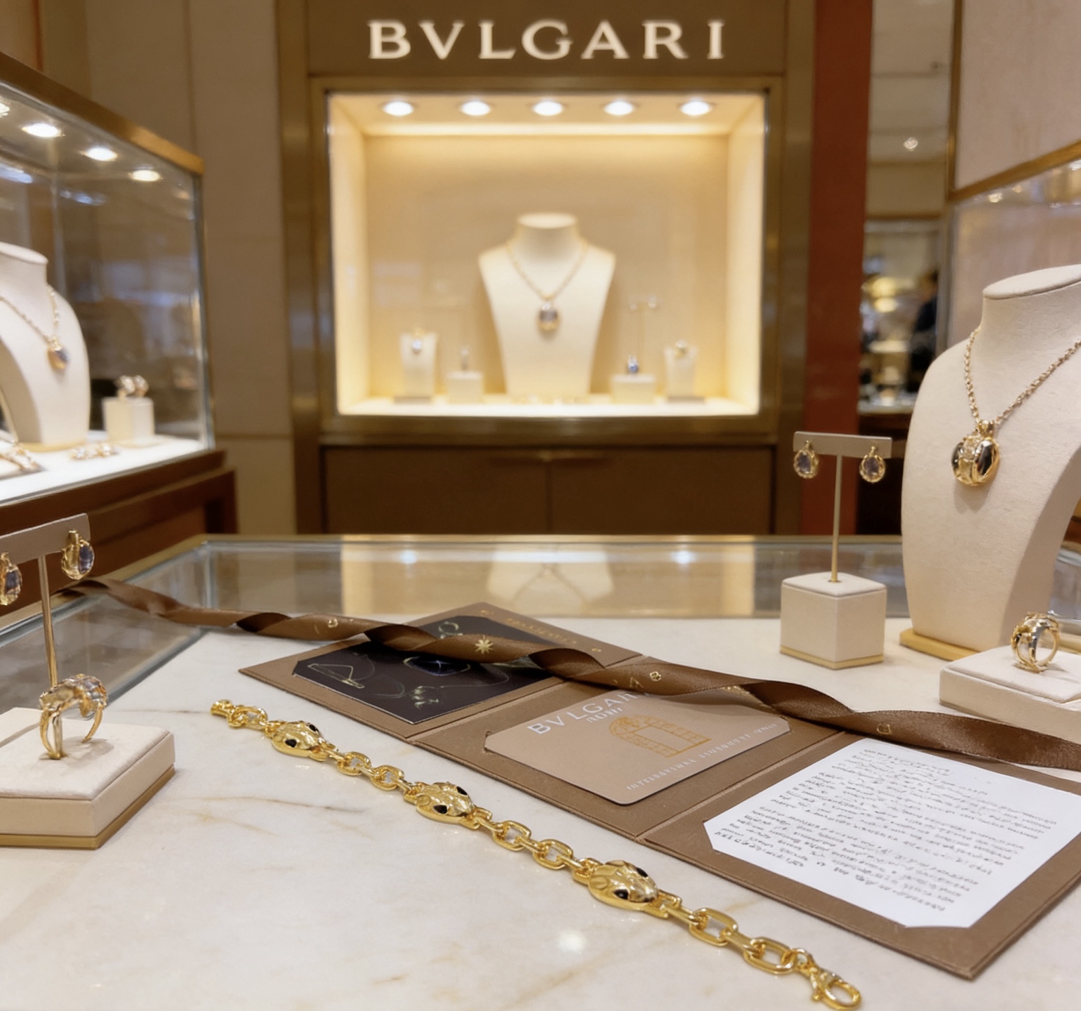Bvlgari Serpenti bracelet 18k yellow gold with black enamel accents 18cm