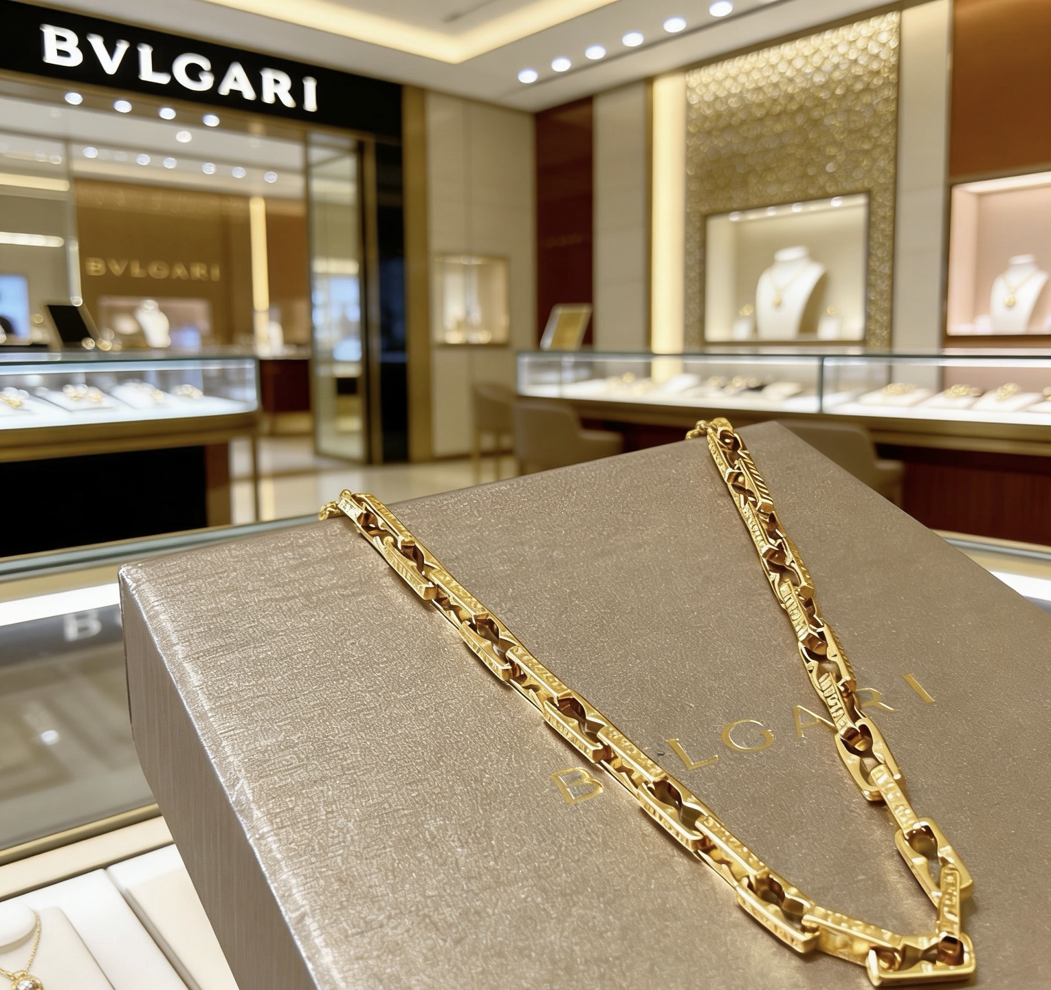 Bvlgari Bvlgari Bvlgari necklace 18K yellow gold 45cm