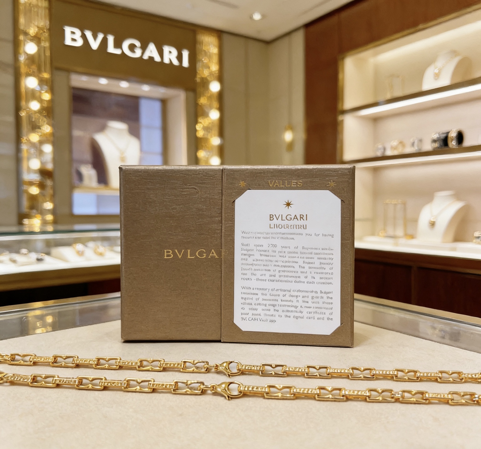 Bvlgari Bvlgari Bvlgari necklace 18K yellow gold 45cm
