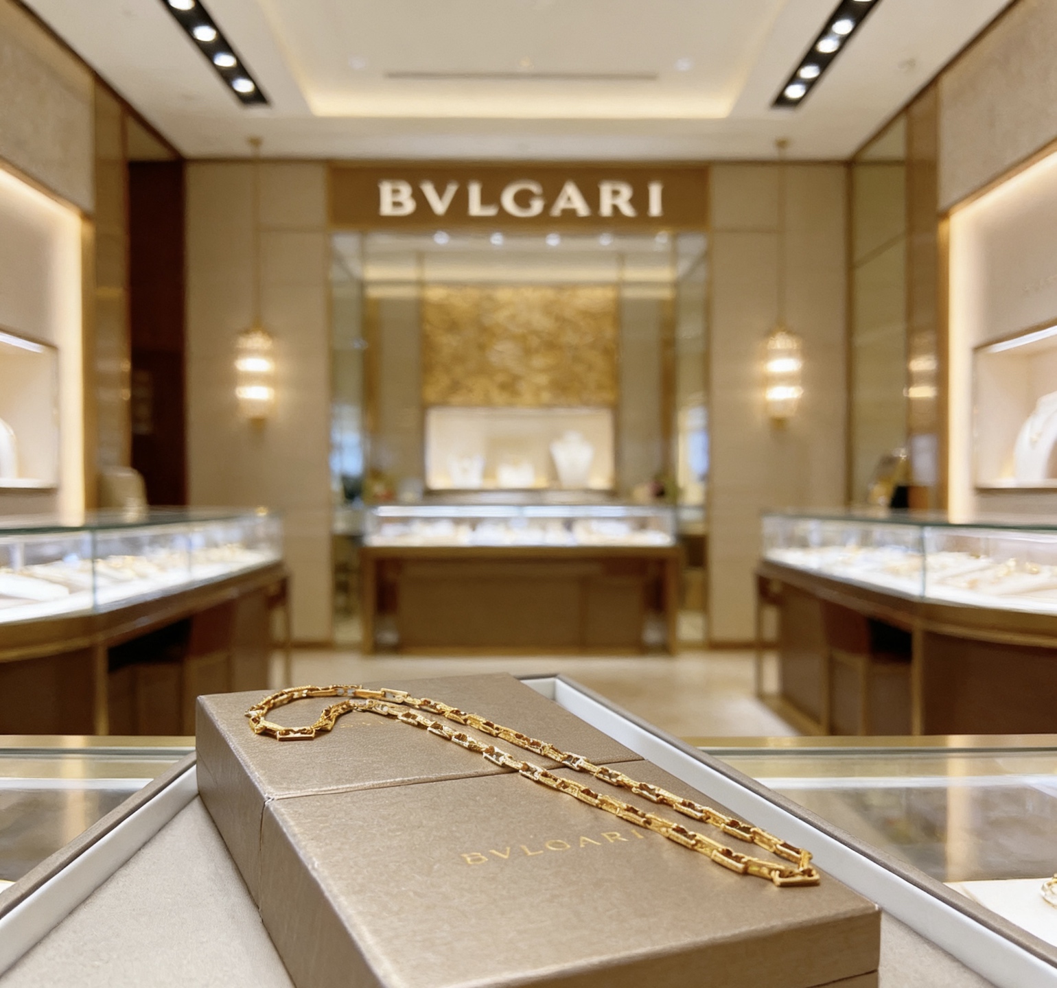 Bvlgari Bvlgari Bvlgari necklace 18K yellow gold 45cm