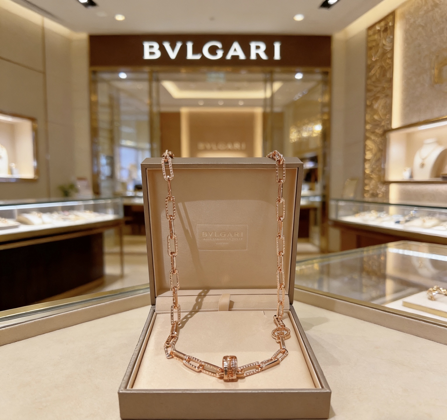 Bvlgari B zero1 necklace Rose gold 60cm
