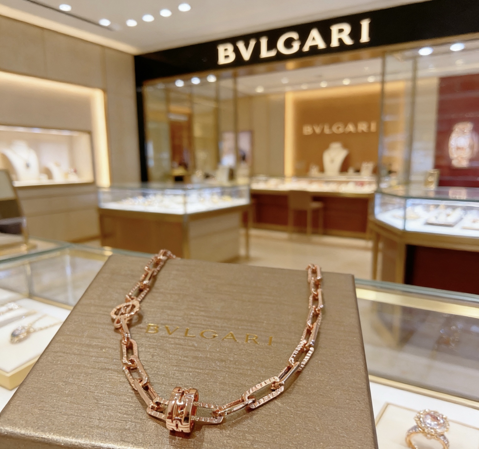 Bvlgari B zero1 necklace Rose gold 60cm