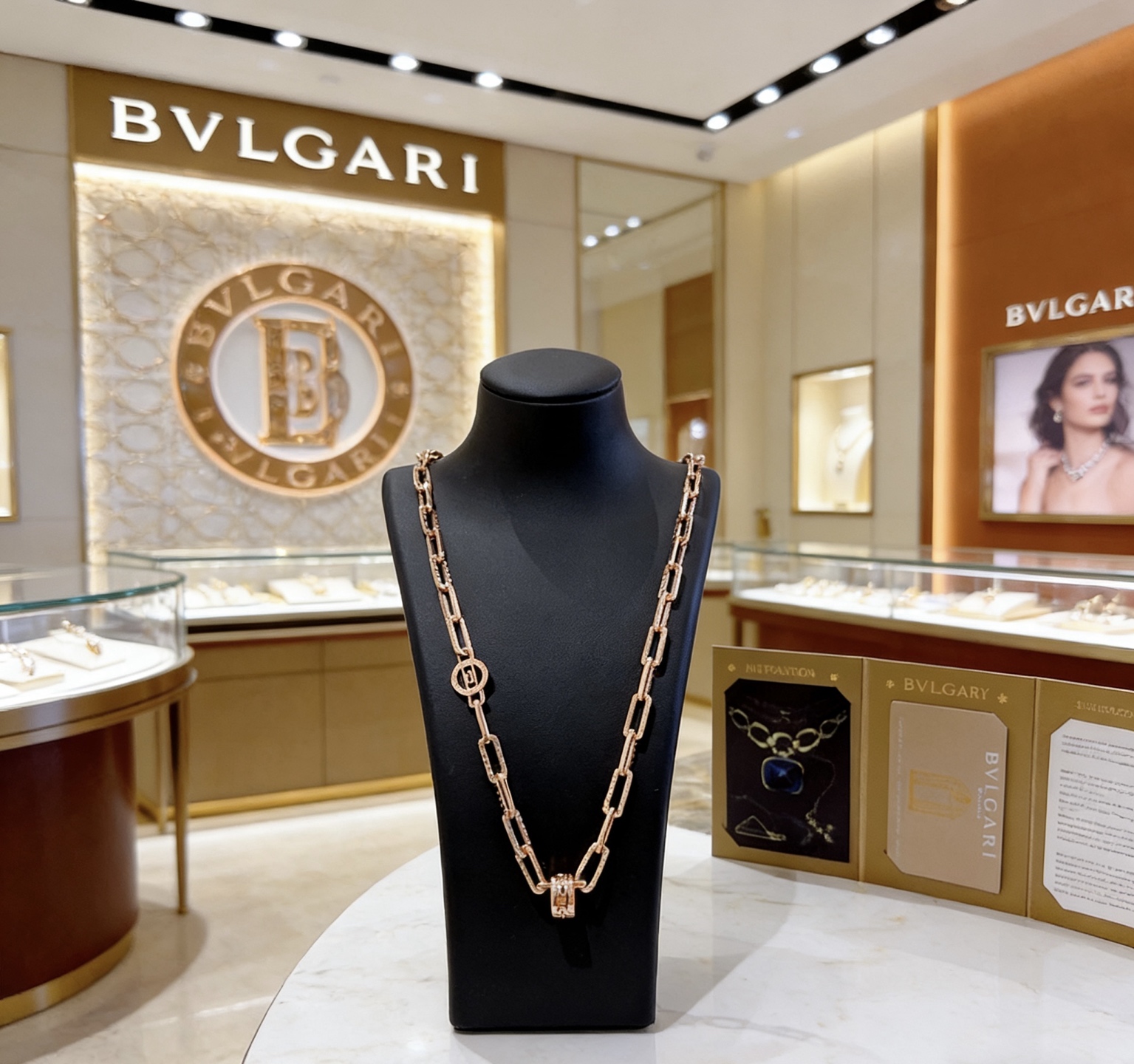 Bvlgari B zero1 necklace Rose gold 60cm
