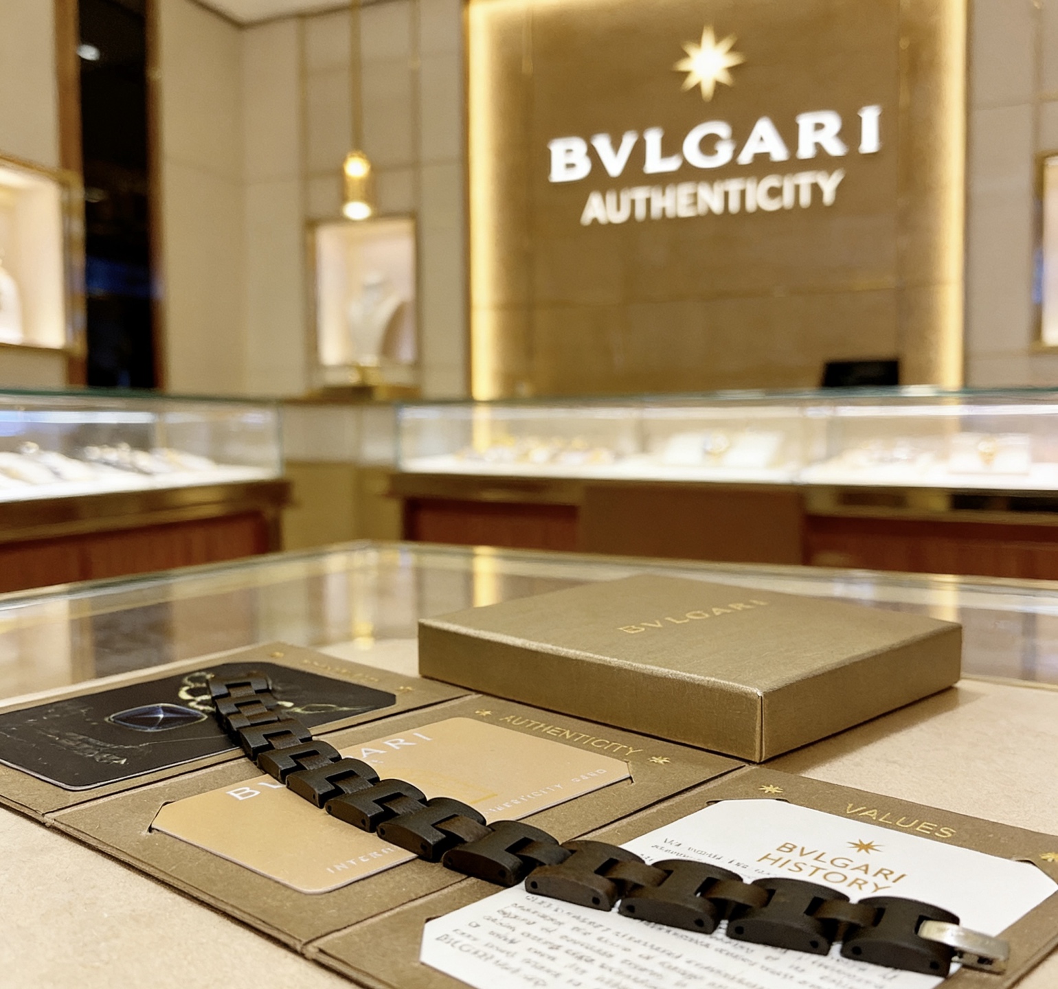 Bvlgari BVLGARIBVLGARI bracelet matte dark brown wood with silver-tone metal clasp 19cm