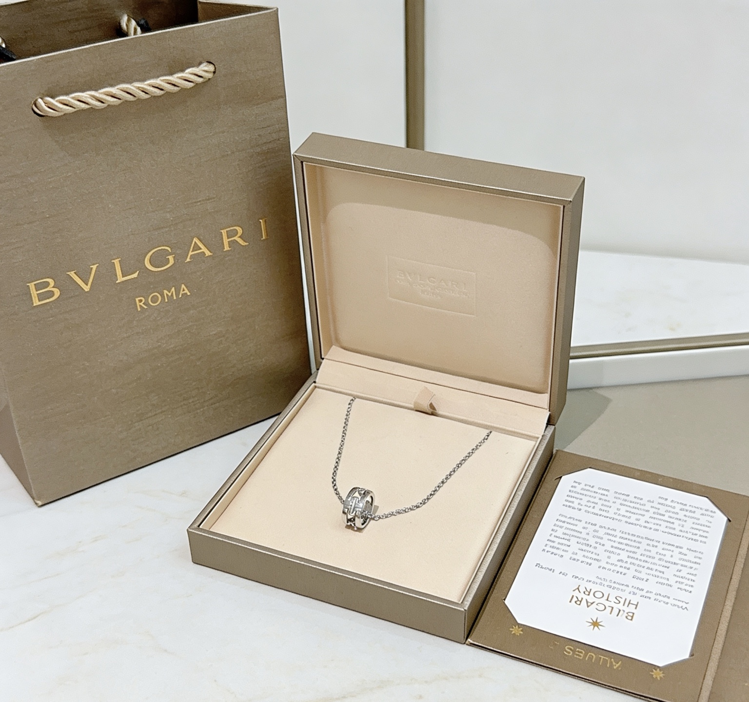 Bvlgari Parentesi necklace Silver-toned metal no gemstones 45cm