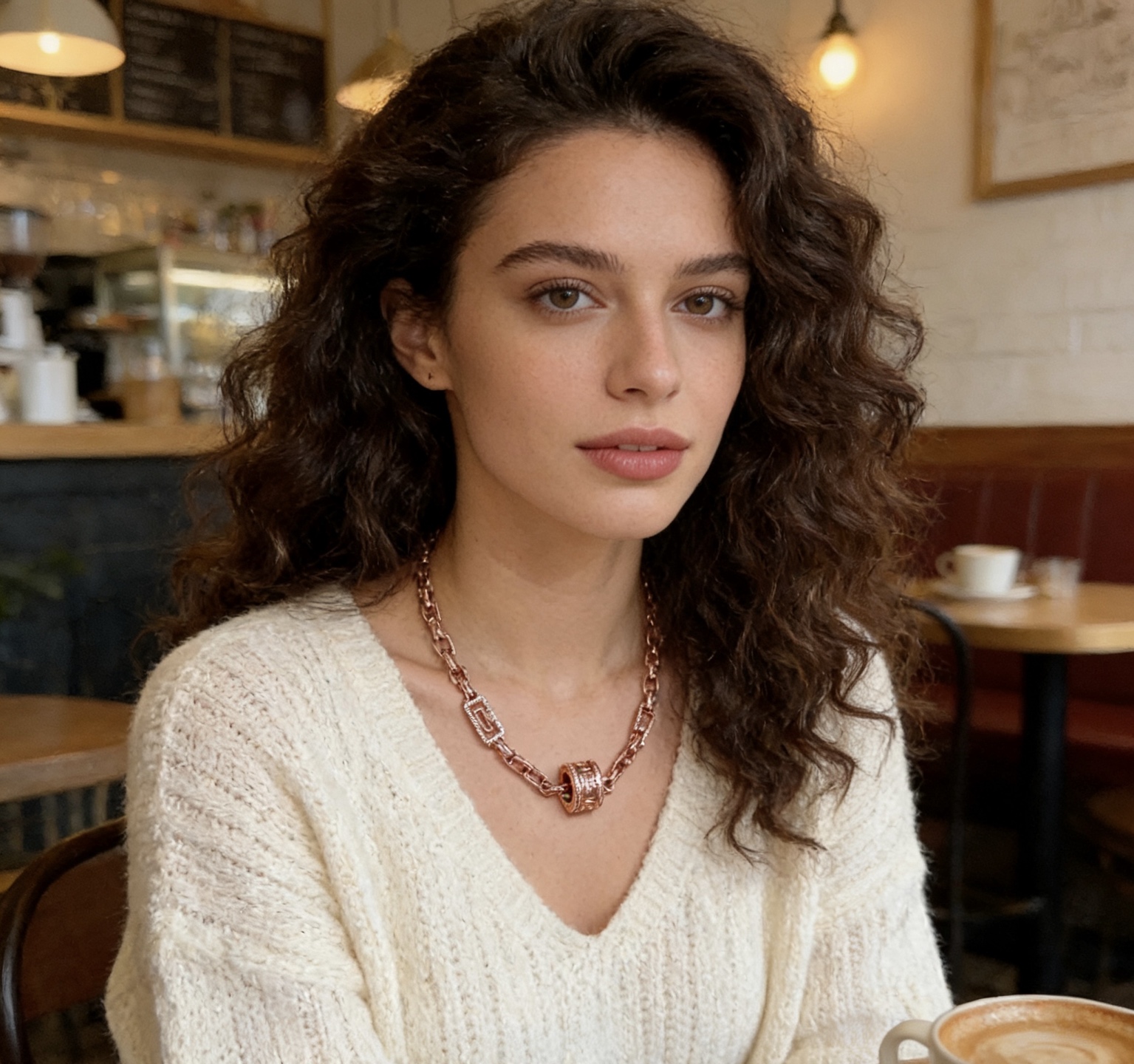 Bvlgari Parentesi necklace Rose gold with diamond accents 45cm