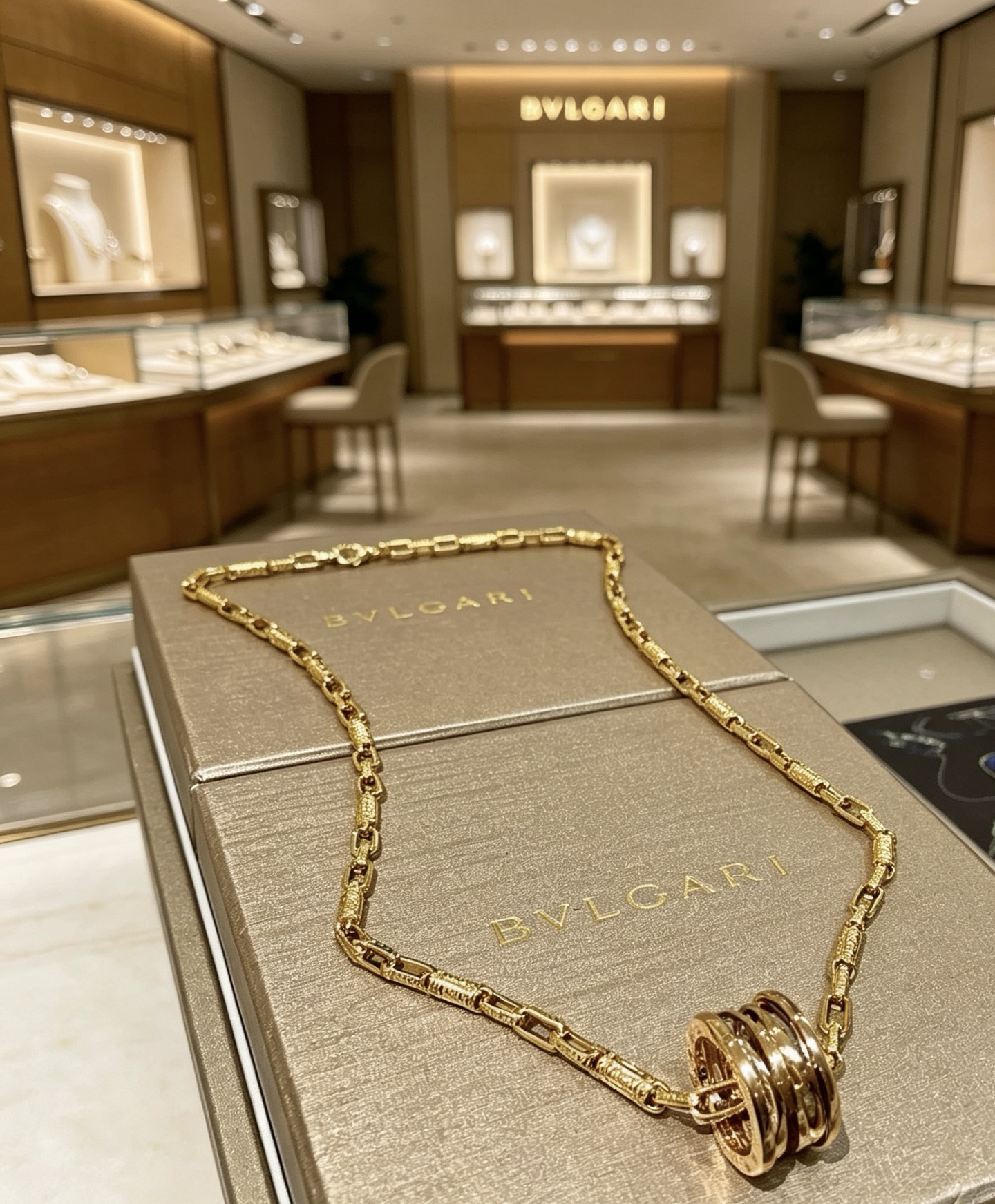 Bvlgari B zero1 necklace 18K yellow gold 60cm