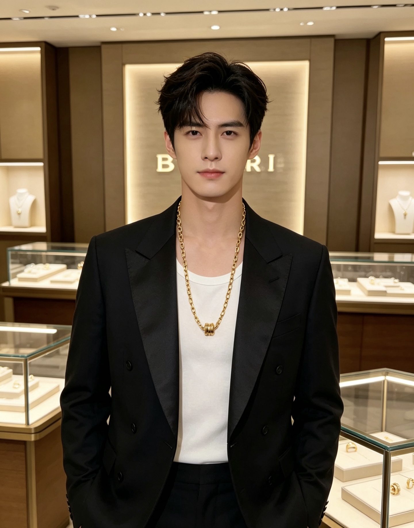 Bvlgari B zero1 necklace 18k yellow gold 46cm