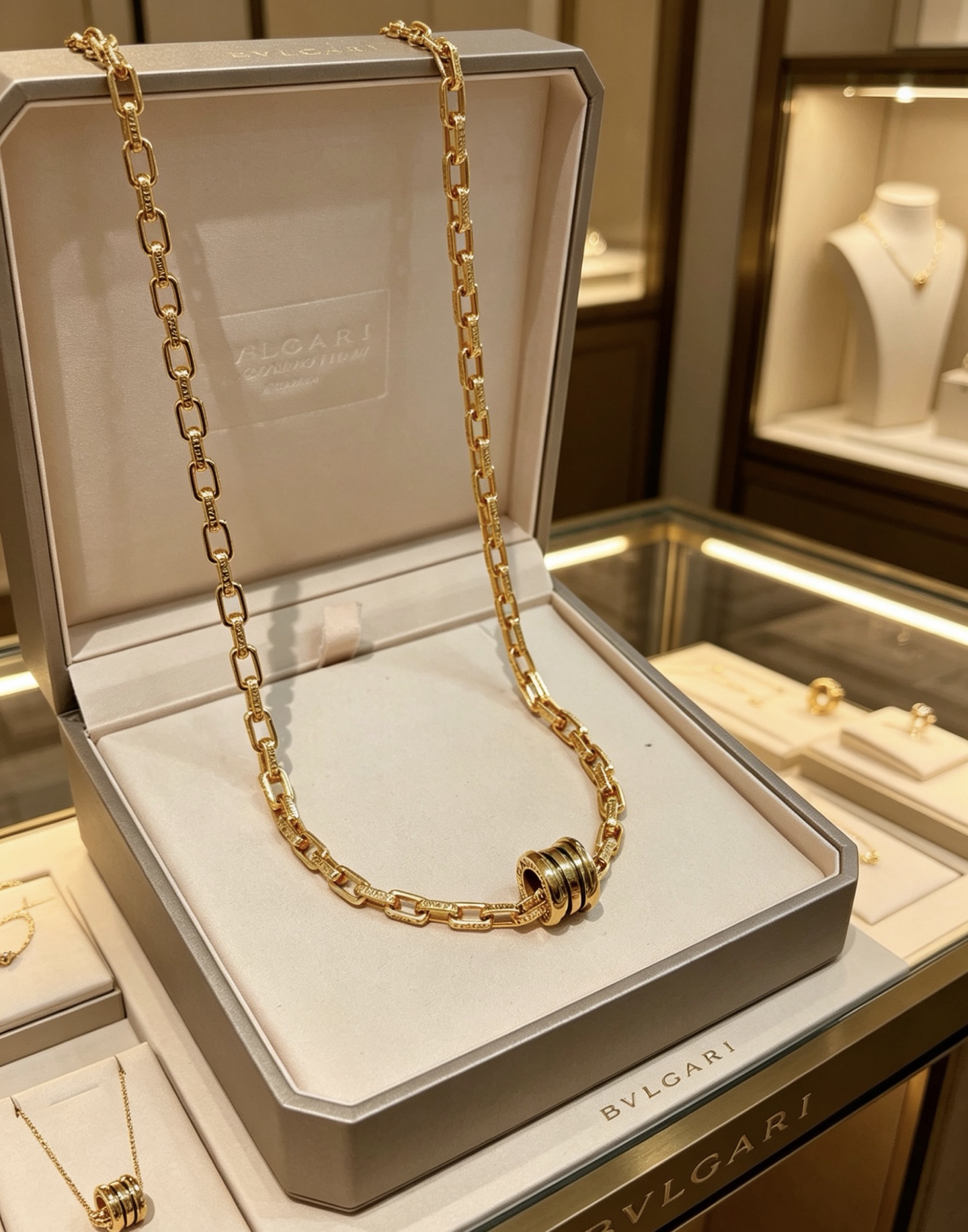 Bvlgari B zero1 necklace 18k yellow gold 46cm