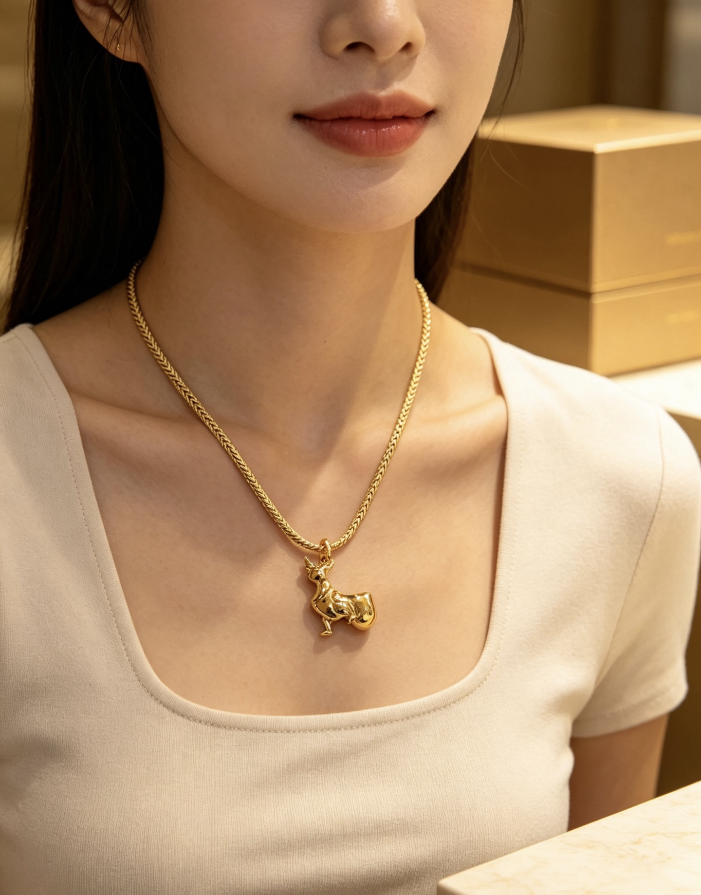 Bvlgari DIVAS DREAM necklace 18K yellow gold 45cm
