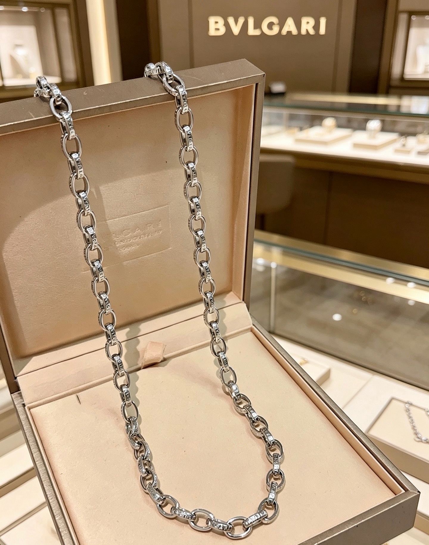 Bvlgari Bvlgari Bvlgari necklace silver-toned metal 45cm