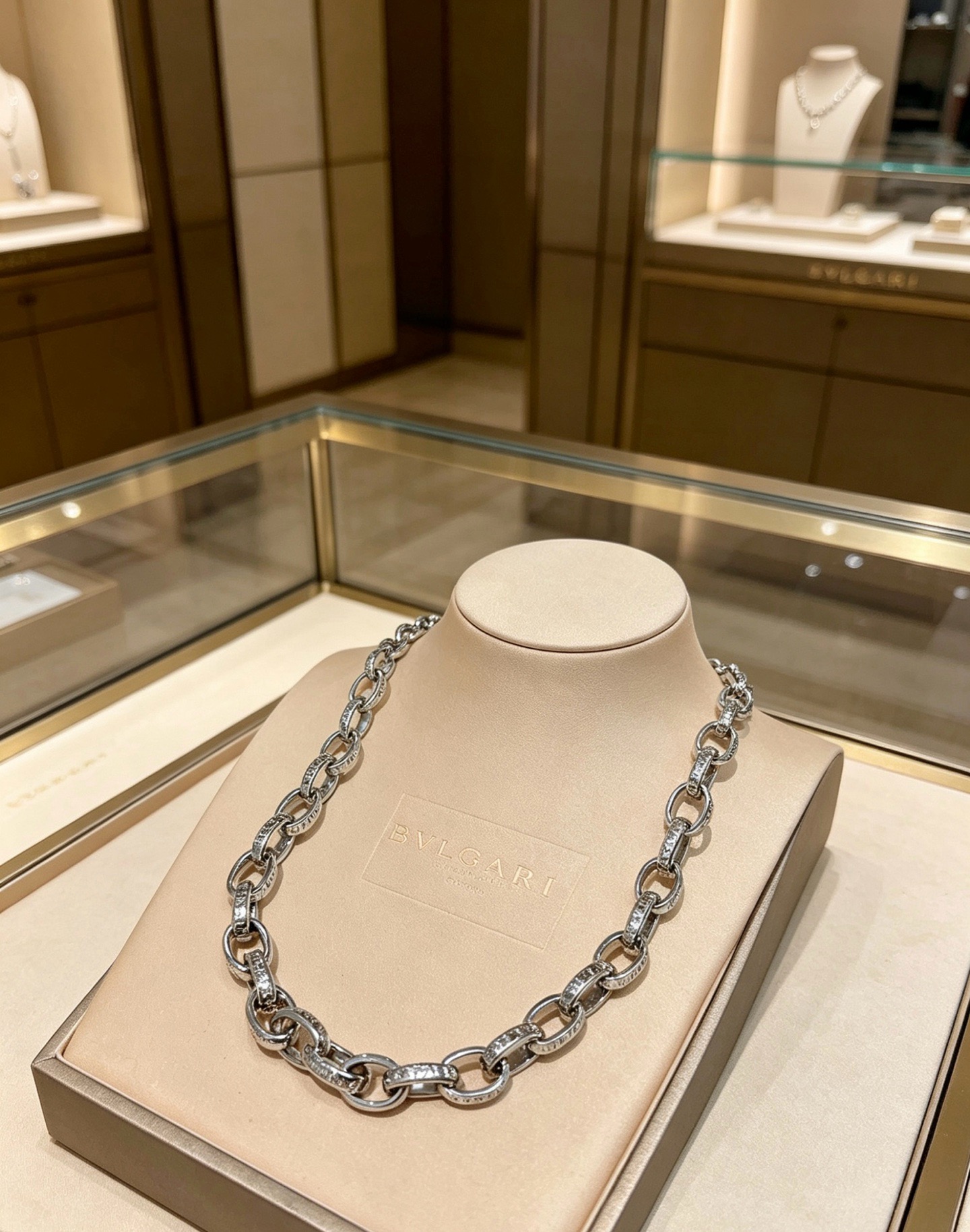 Bvlgari Bvlgari Bvlgari necklace silver-toned metal 45cm